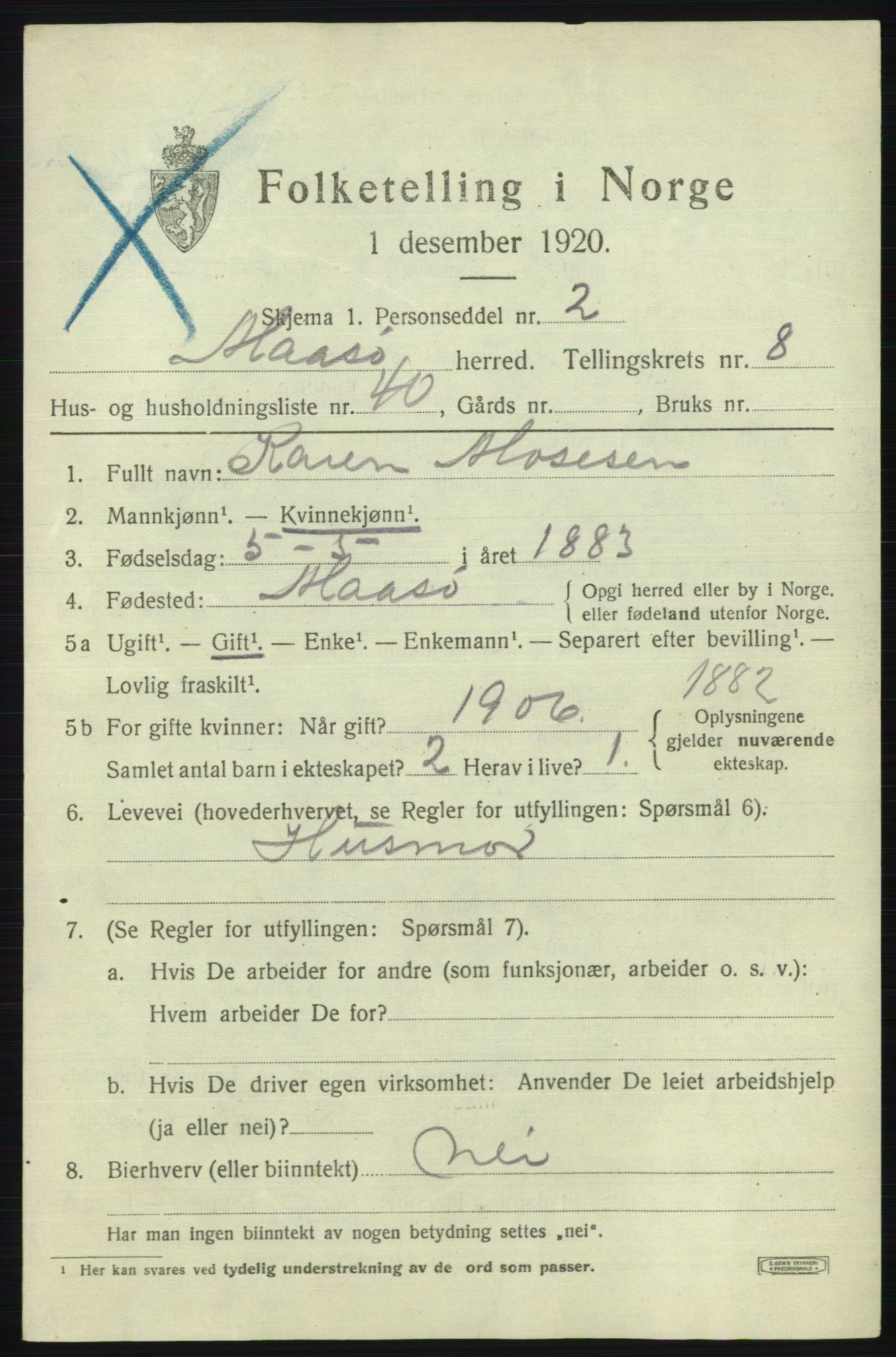 SATØ, 1920 census for Måsøy, 1920, p. 4416