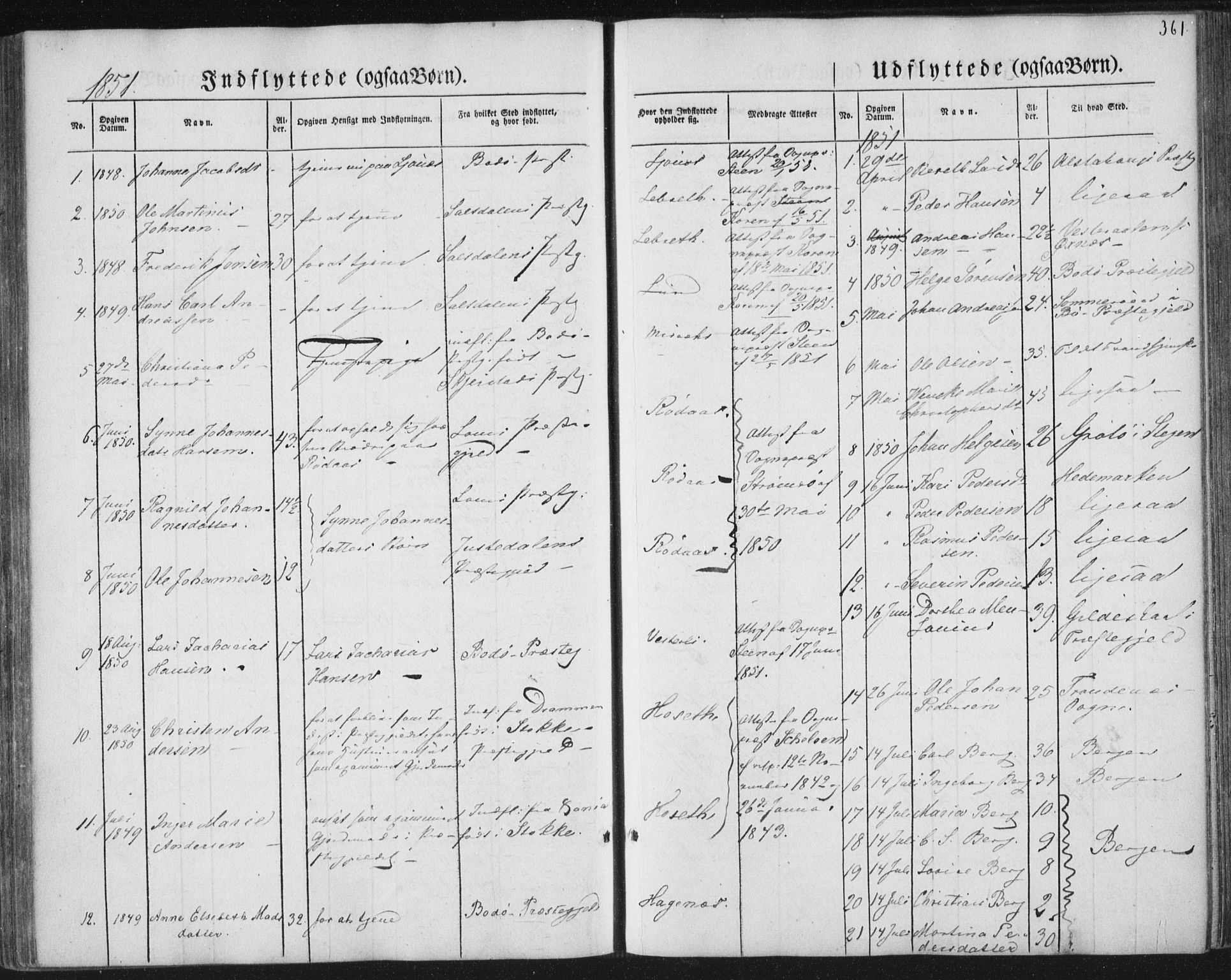 Ministerialprotokoller, klokkerbøker og fødselsregistre - Nordland, AV/SAT-A-1459/852/L0738: Parish register (official) no. 852A08, 1849-1865, p. 361