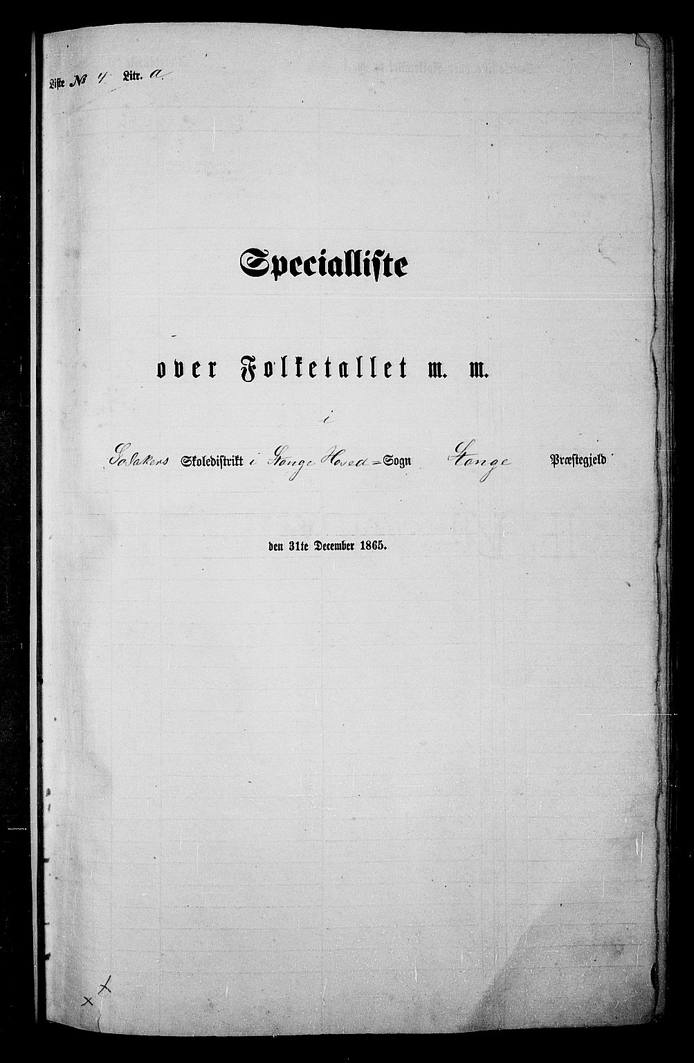 RA, 1865 census for Stange, 1865, p. 79