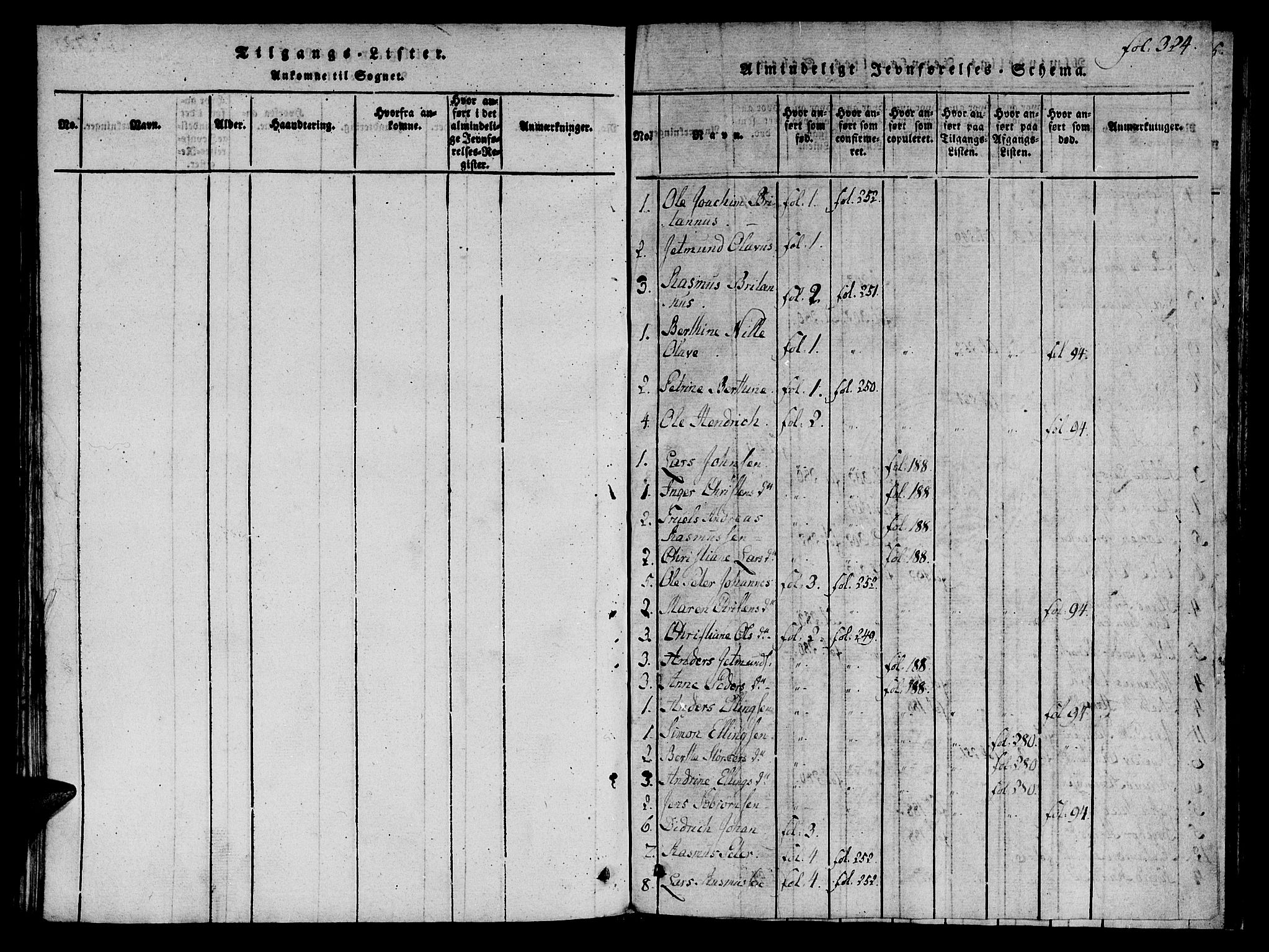 Ministerialprotokoller, klokkerbøker og fødselsregistre - Møre og Romsdal, SAT/A-1454/536/L0495: Parish register (official) no. 536A04, 1818-1847, p. 324