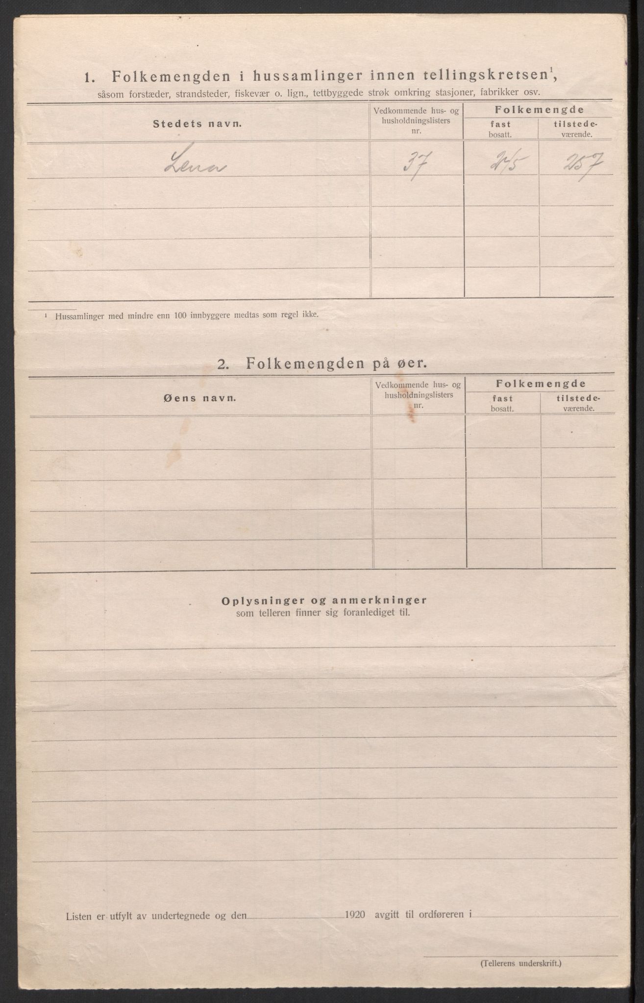 SAH, 1920 census for Østre Toten, 1920, p. 55