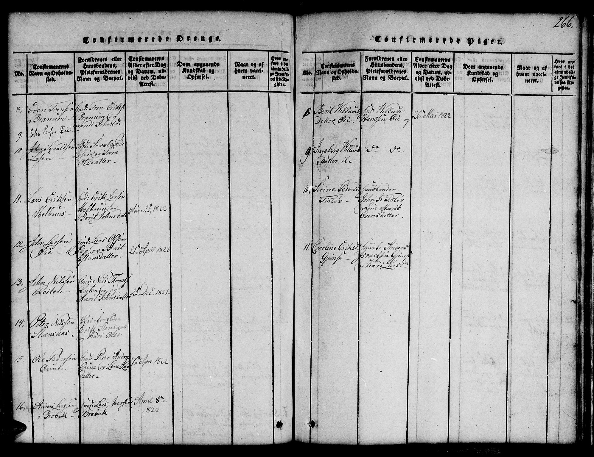 Ministerialprotokoller, klokkerbøker og fødselsregistre - Sør-Trøndelag, SAT/A-1456/691/L1092: Parish register (copy) no. 691C03, 1816-1852, p. 266