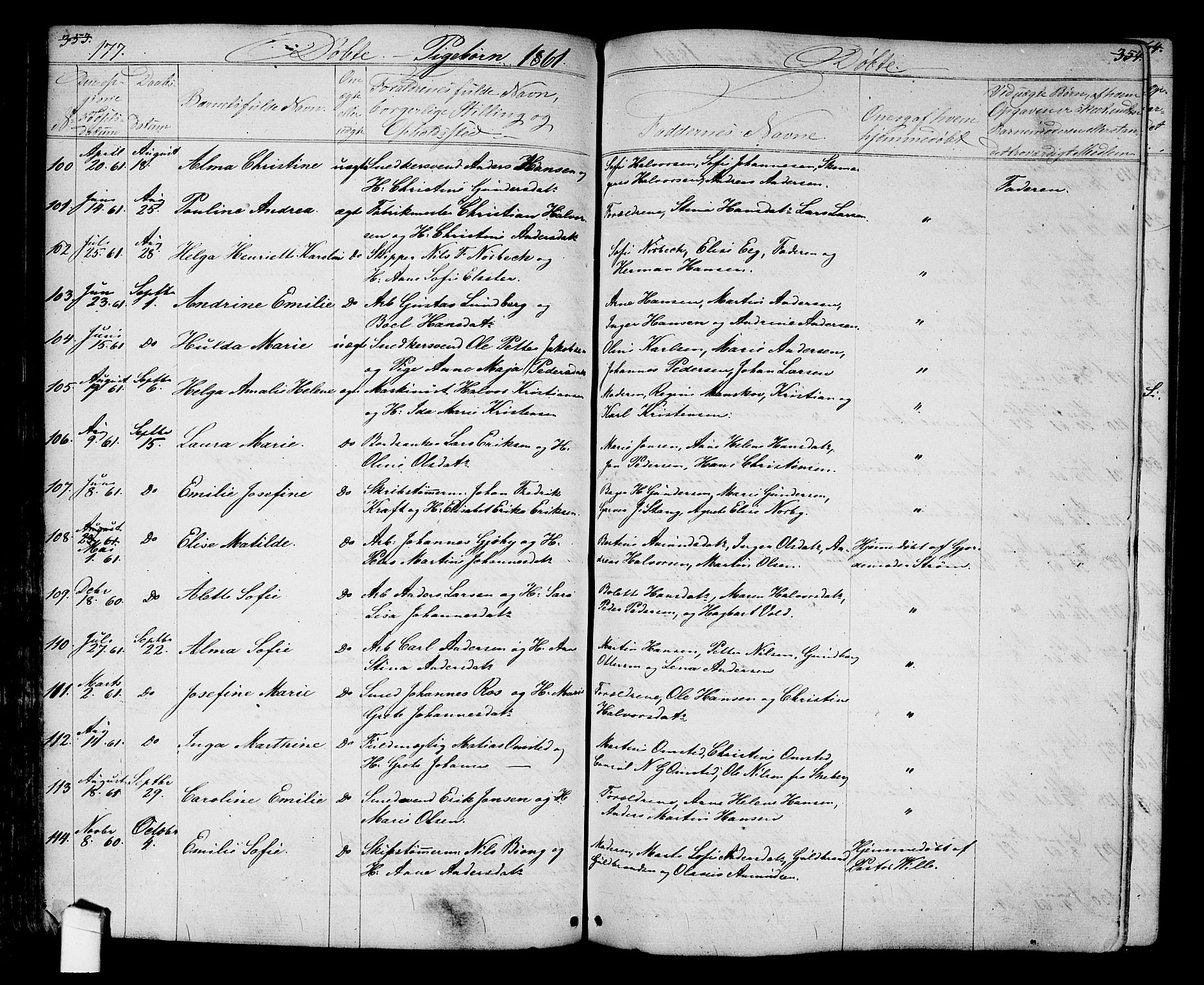 Halden prestekontor Kirkebøker, AV/SAO-A-10909/G/Ga/L0005a: Parish register (copy) no. 5A, 1855-1864, p. 177