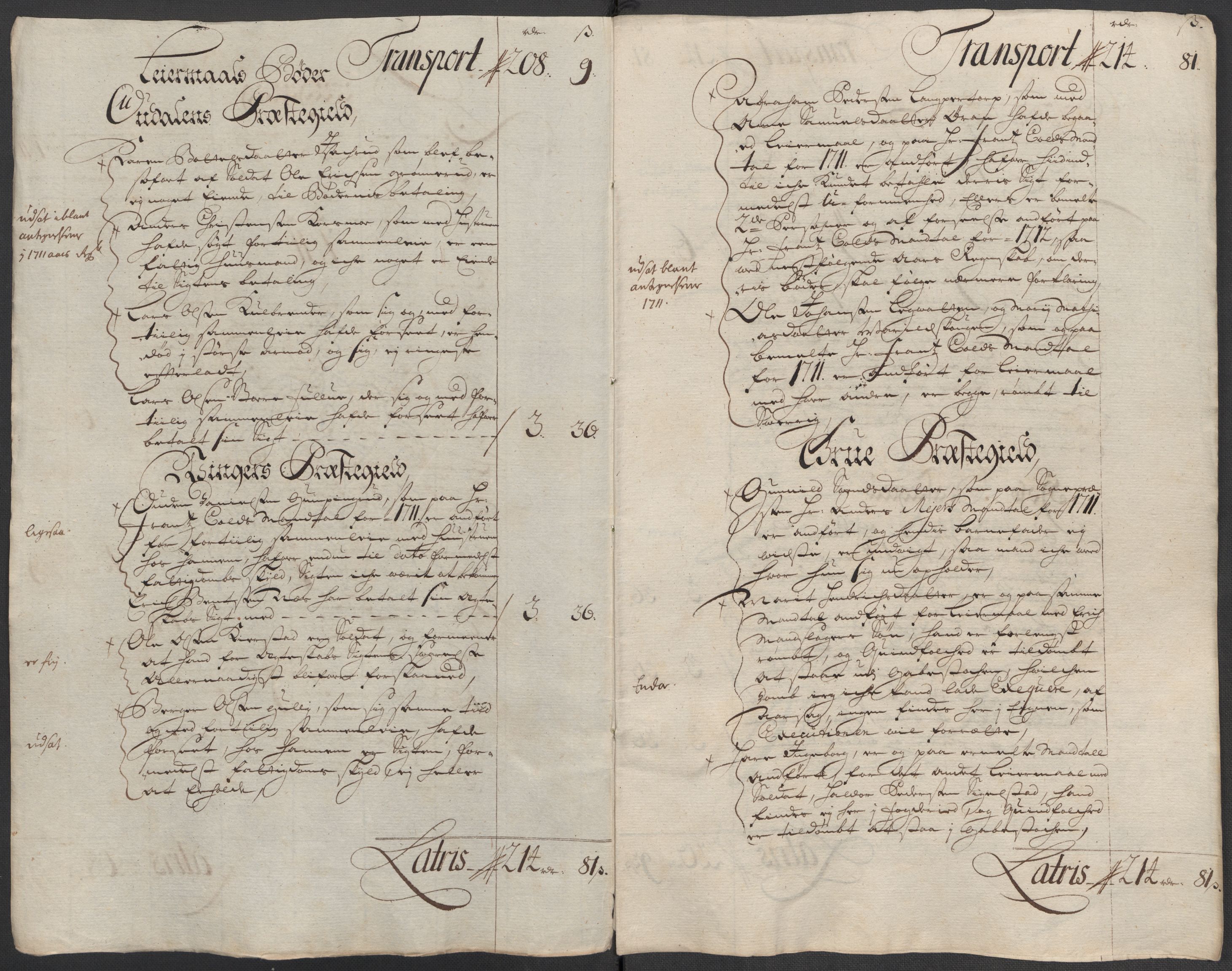 Rentekammeret inntil 1814, Reviderte regnskaper, Fogderegnskap, AV/RA-EA-4092/R13/L0849: Fogderegnskap Solør, Odal og Østerdal, 1712, p. 238