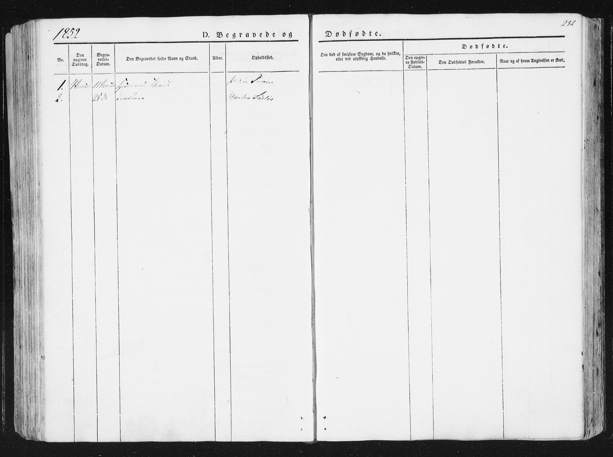 Ministerialprotokoller, klokkerbøker og fødselsregistre - Sør-Trøndelag, SAT/A-1456/630/L0493: Parish register (official) no. 630A06, 1841-1851, p. 232