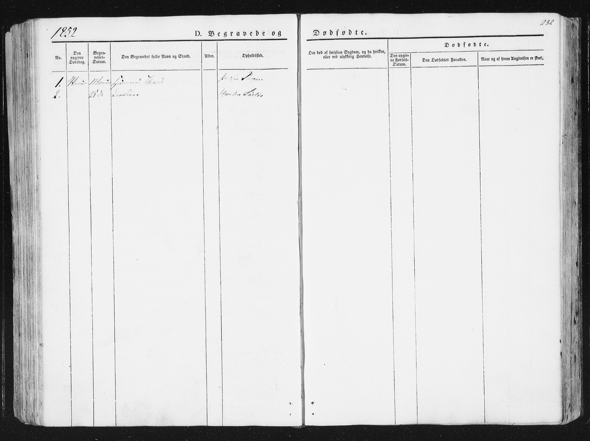 Ministerialprotokoller, klokkerbøker og fødselsregistre - Sør-Trøndelag, AV/SAT-A-1456/630/L0493: Parish register (official) no. 630A06, 1841-1851, p. 232