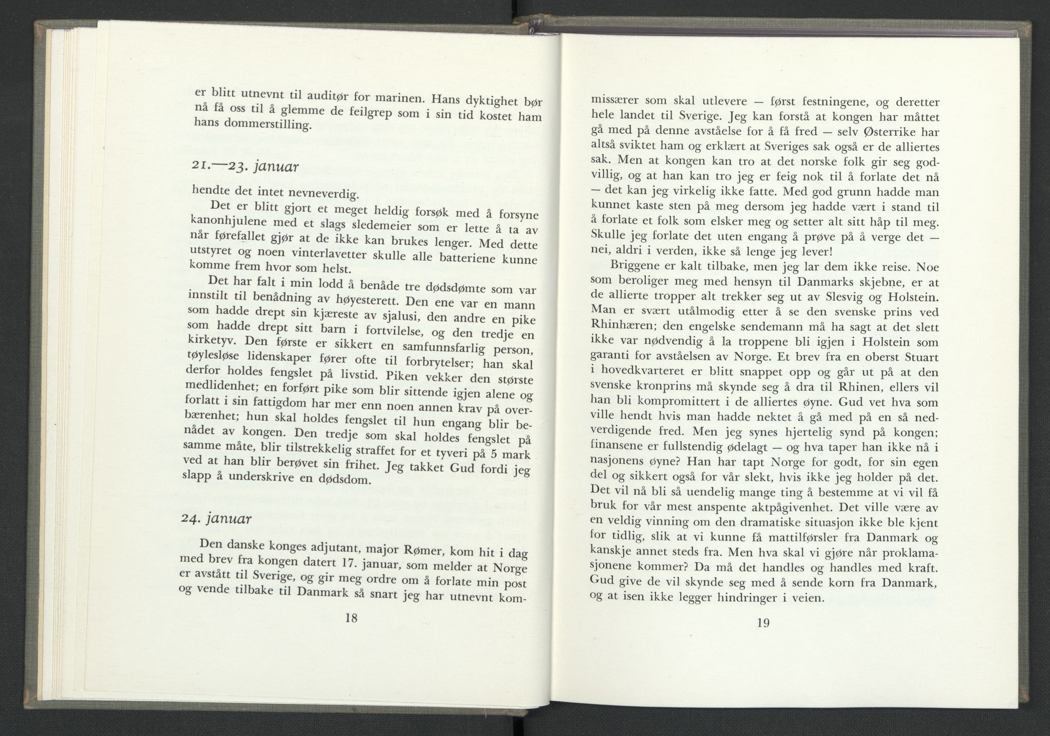 Andre publikasjoner, PUBL/PUBL-999/0003/0002: Christian Frederiks dagbok fra 1814 (1954), 1814, p. 13