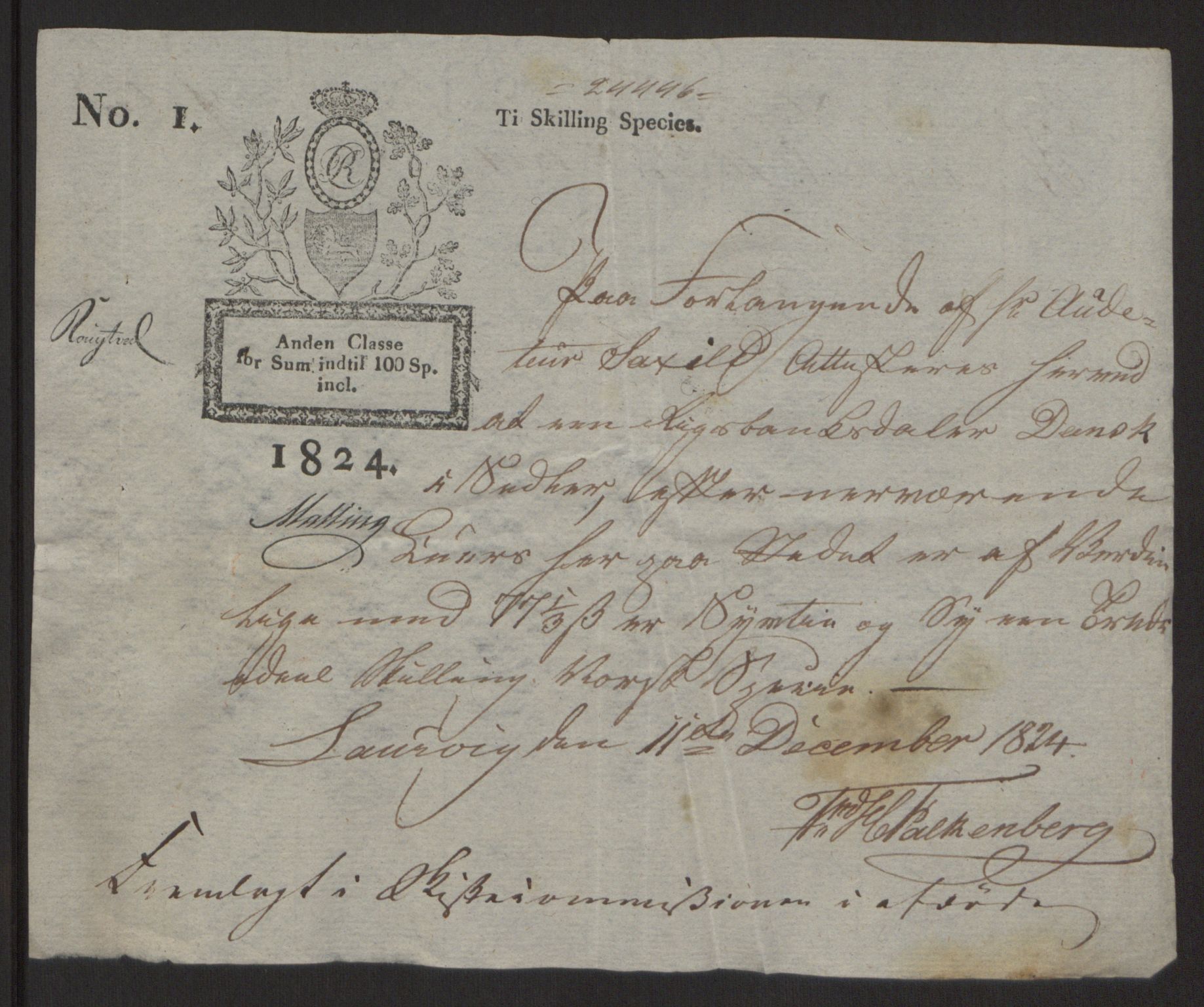 Forsvaret, Generalauditøren, AV/RA-RAFA-1772/F/Fj/Fja/L0018b: --, 1759-1824, p. 508