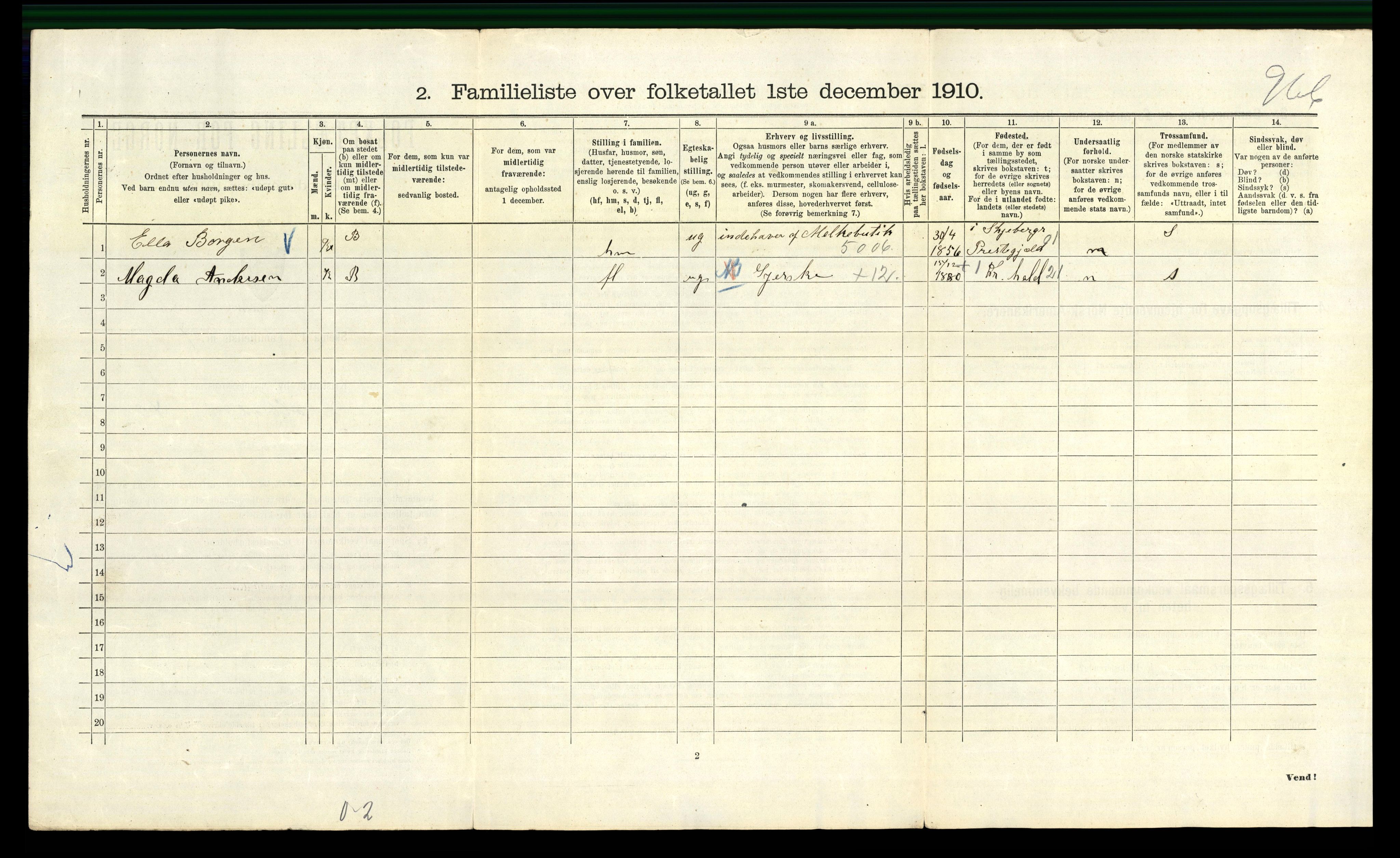 RA, 1910 census for Kristiania, 1910, p. 108978