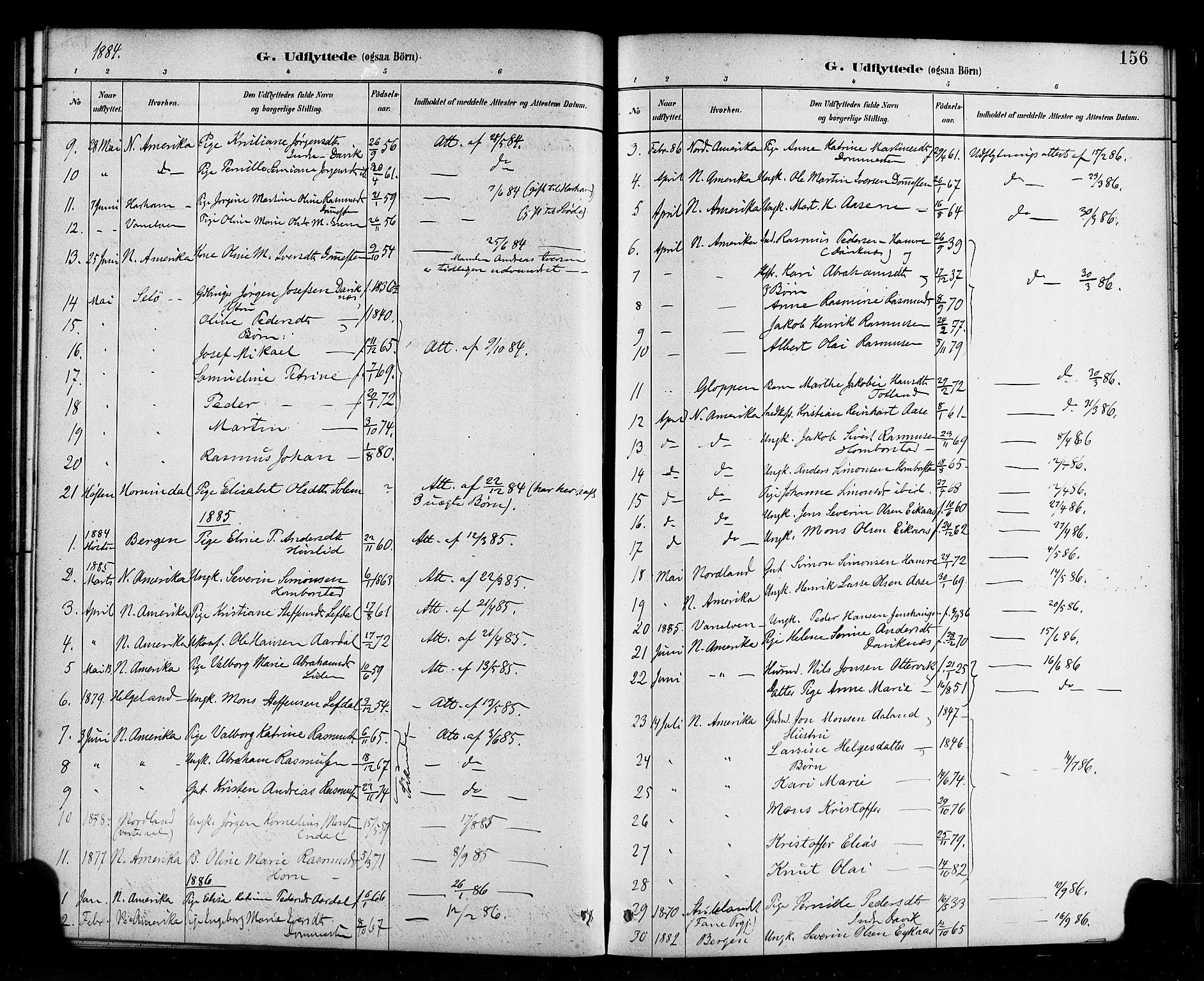 Davik sokneprestembete, AV/SAB-A-79701/H/Haa/Haab/L0001: Parish register (official) no. B 1, 1882-1900, p. 156