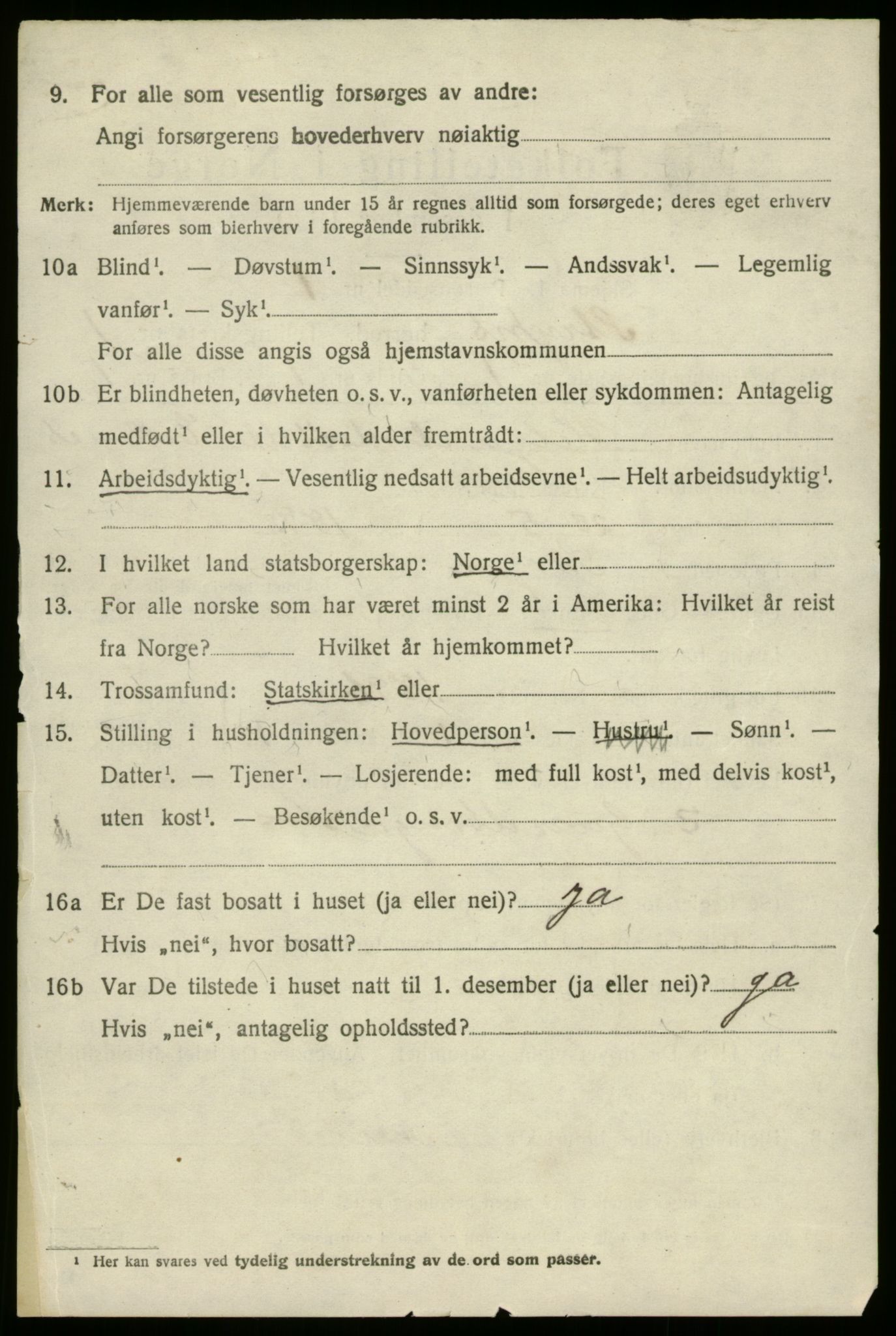 SAB, 1920 census for Stryn, 1920, p. 891