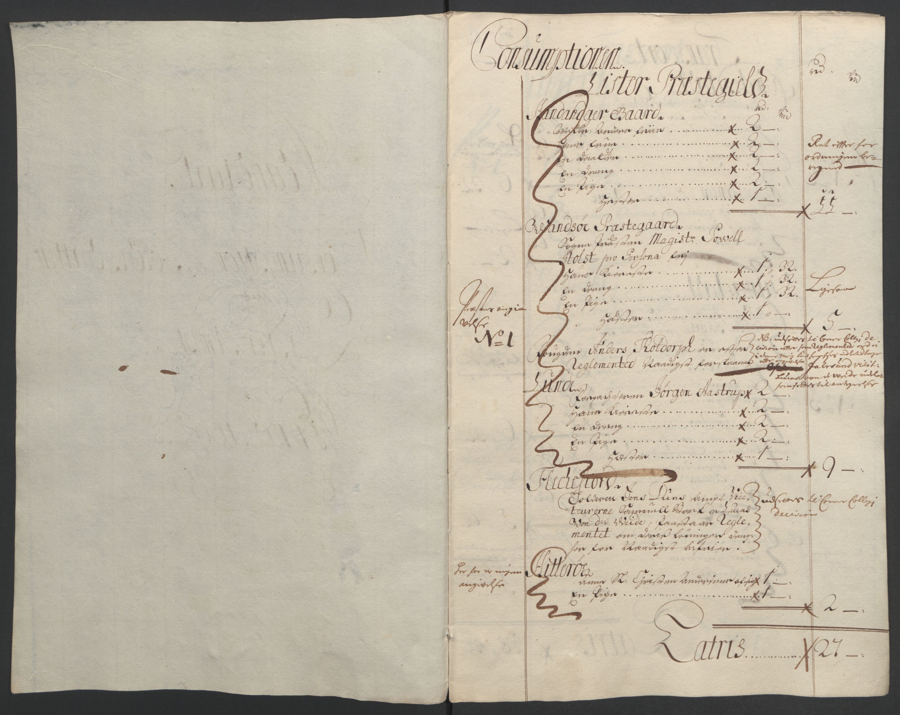 Rentekammeret inntil 1814, Reviderte regnskaper, Fogderegnskap, RA/EA-4092/R43/L2545: Fogderegnskap Lista og Mandal, 1694-1695, p. 65