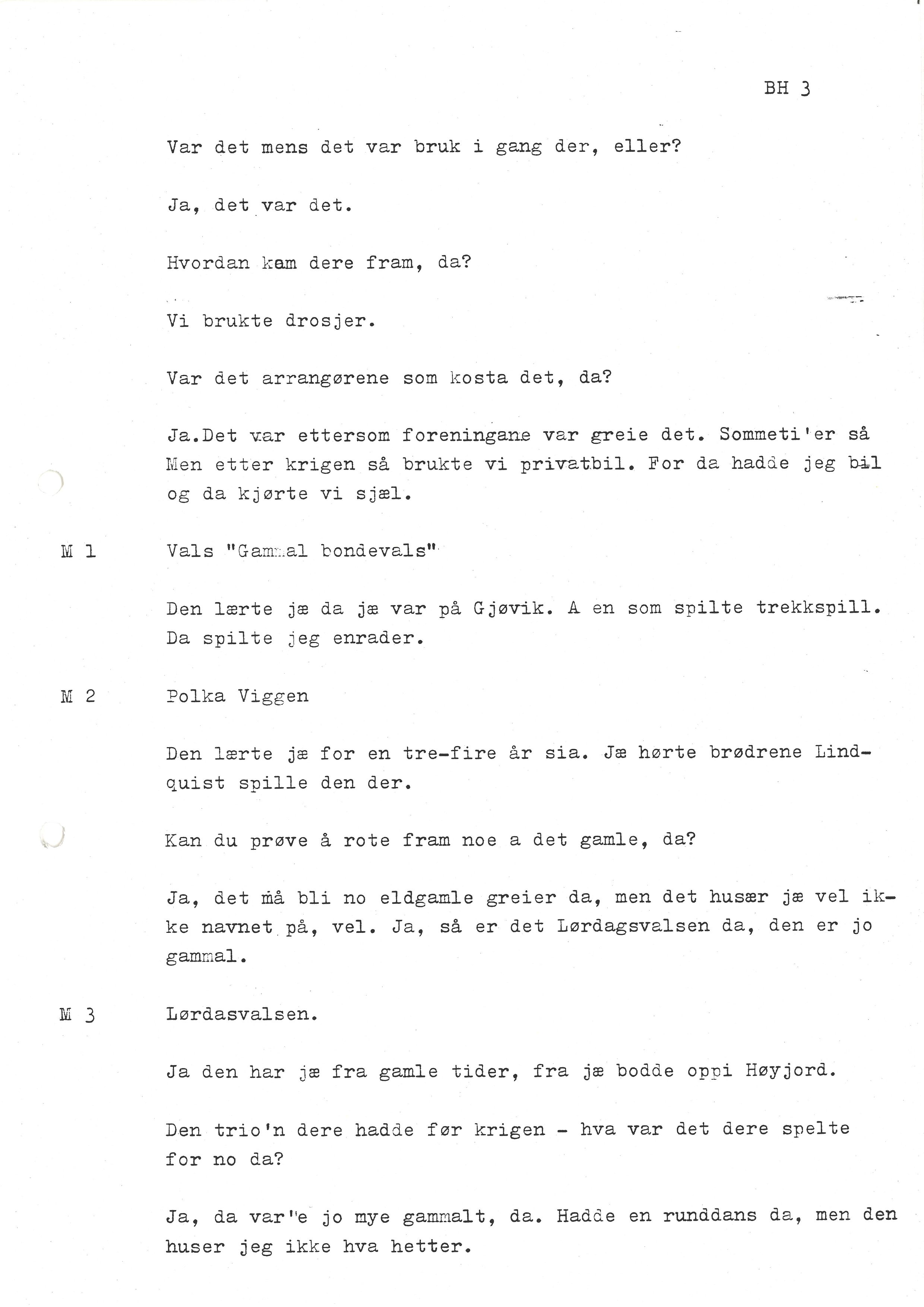 Sa 16 - Folkemusikk fra Vestfold, Gjerdesamlingen, VEMU/A-1868/I/L0001: Informantregister med intervjunedtegnelser, 1979-1986