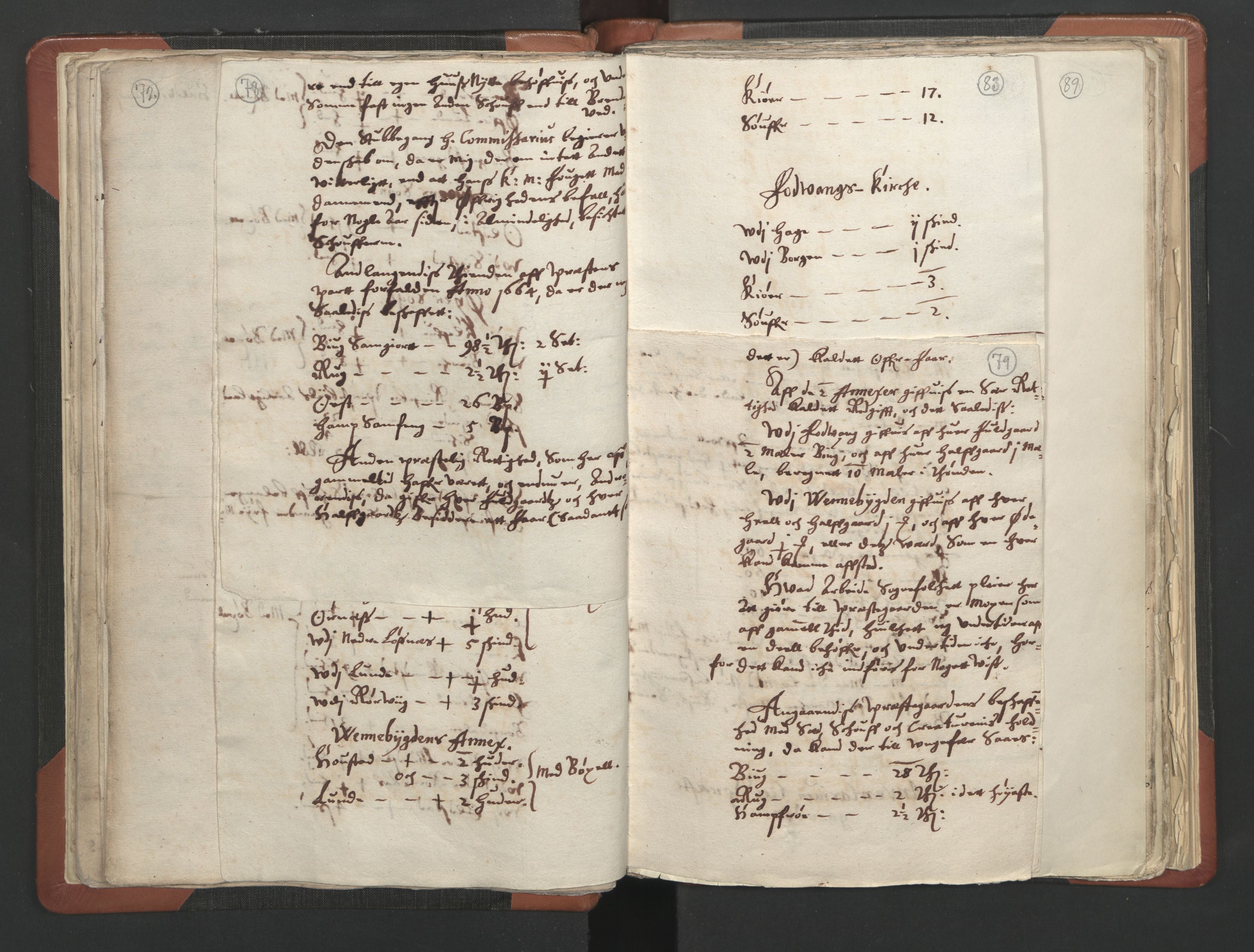 RA, Vicar's Census 1664-1666, no. 6: Gudbrandsdal deanery, 1664-1666, p. 78-79