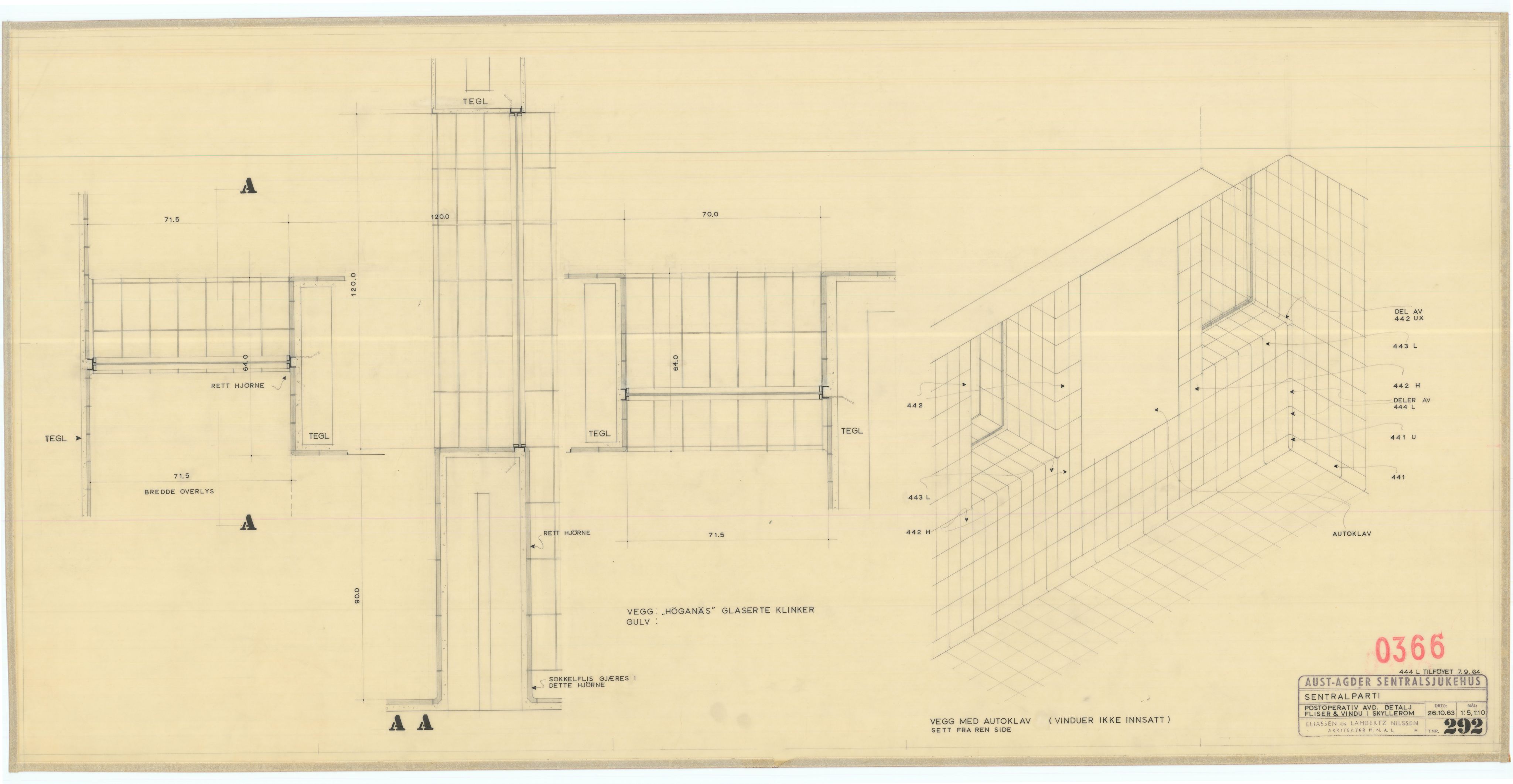 Eliassen og Lambertz-Nilssen Arkitekter, AAKS/PA-2983/T/T01/L0006: Tegningskogger 0366, 1960-1966, p. 14