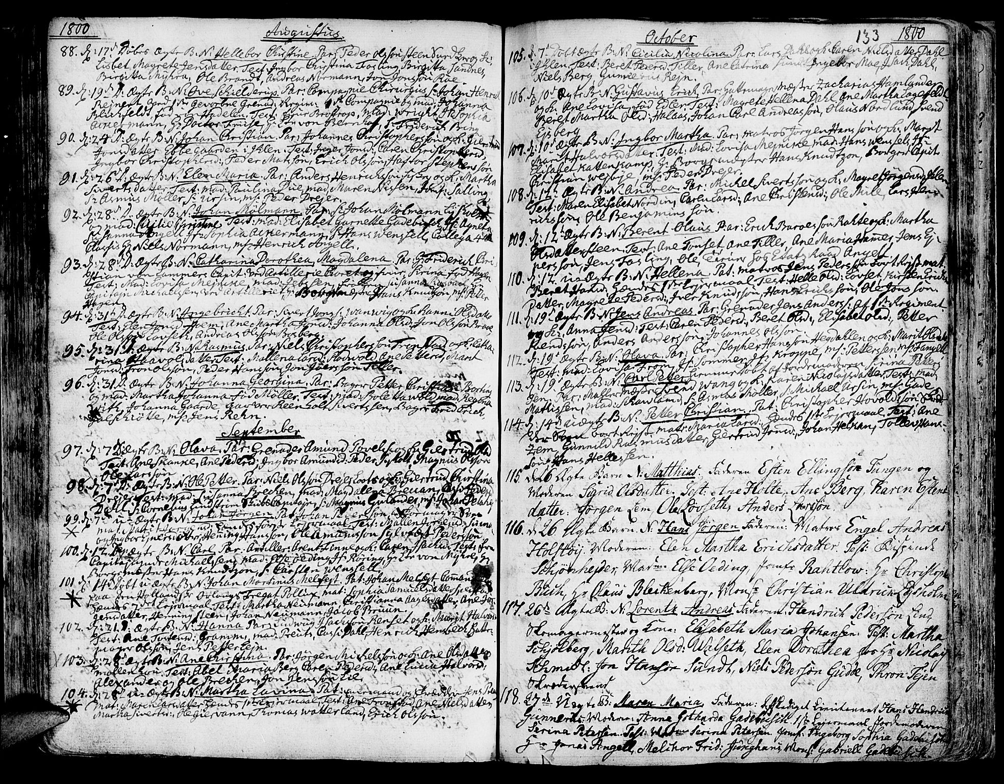 Ministerialprotokoller, klokkerbøker og fødselsregistre - Sør-Trøndelag, SAT/A-1456/601/L0039: Parish register (official) no. 601A07, 1770-1819, p. 133
