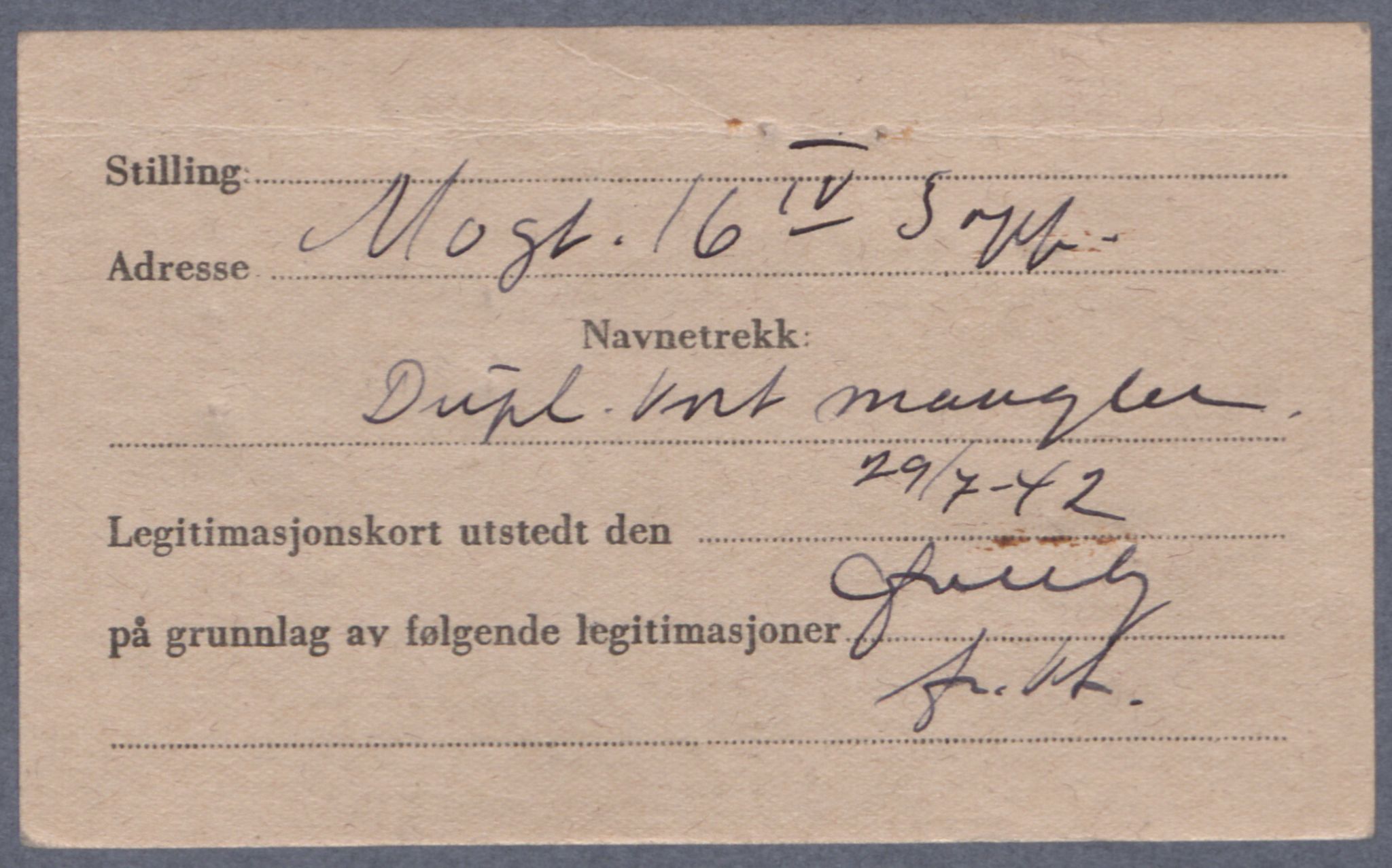 Sosialdepartementet, Våre Falne, AV/RA-S-1708/E/Ee/L0021A: Fotografier av jøder på legitimasjonskort (1941-42), 1941-1942, p. 302