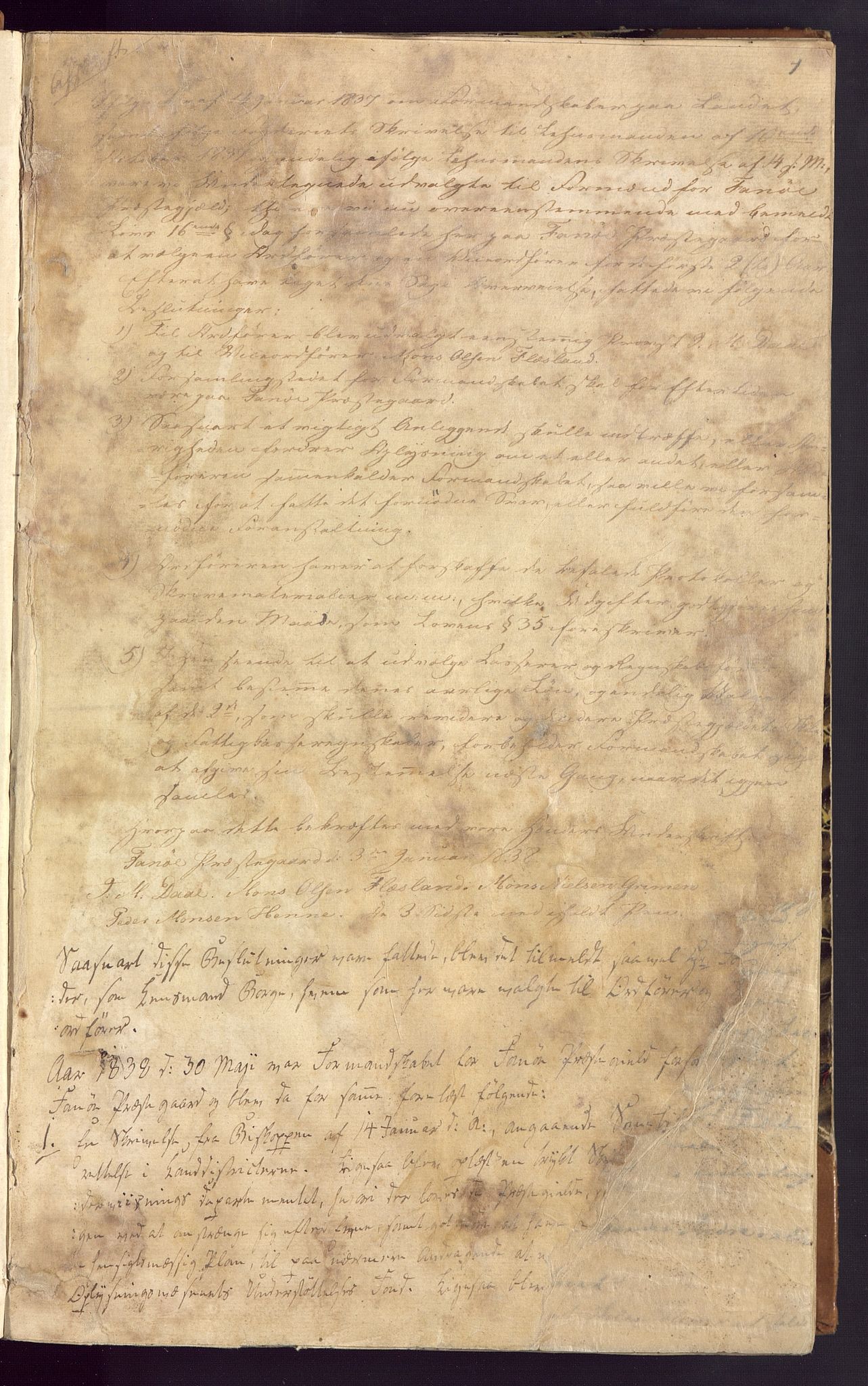 Fana kommune. Formannskapet, BBA/A-0501/A/Ab, 1838-1868