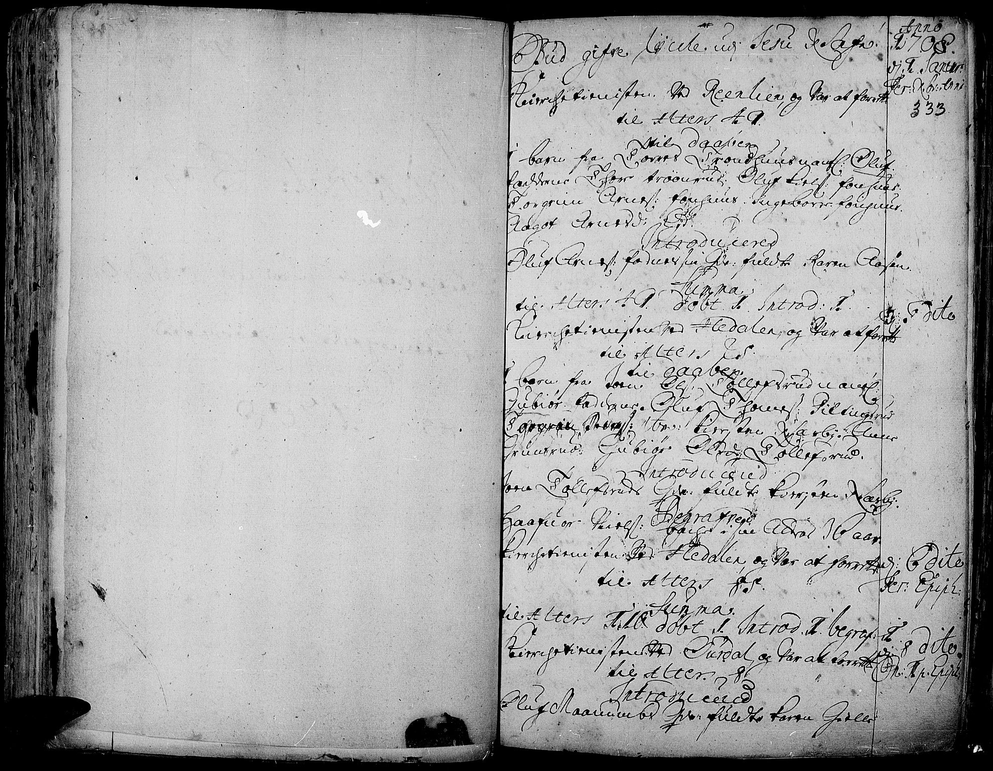 Aurdal prestekontor, AV/SAH-PREST-126/H/Ha/Haa/L0001: Parish register (official) no. 1-3, 1692-1730, p. 333