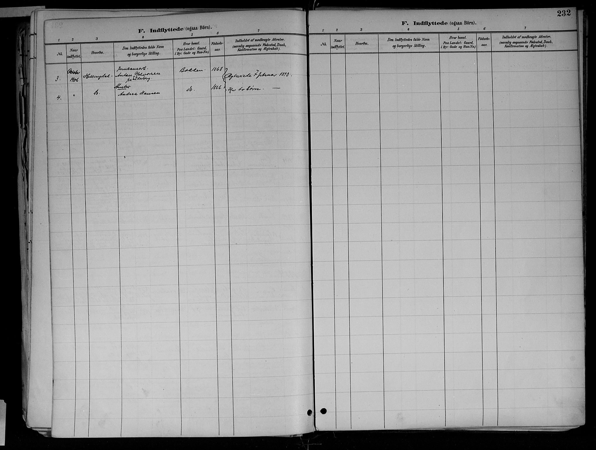 Jevnaker prestekontor, SAH/PREST-116/H/Ha/Haa/L0010: Parish register (official) no. 10, 1891-1906, p. 232