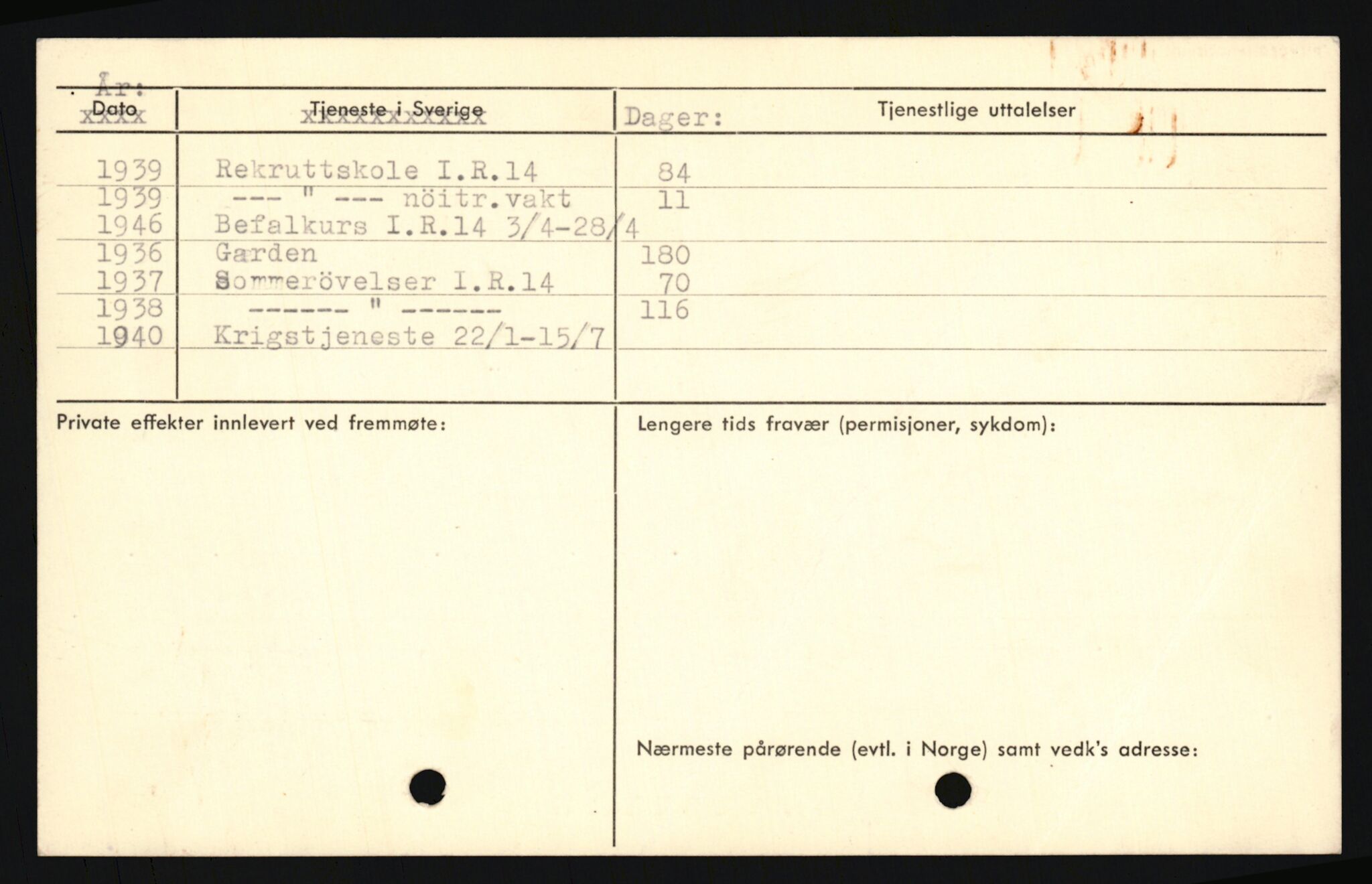 Forsvaret, Sør-Hålogaland landforsvar, AV/RA-RAFA-2552/P/Pa/L0302: Personellmapper for slettet personell, yrkesbefal og vernepliktig befal, født 1913-1916, 1932-1976, p. 246