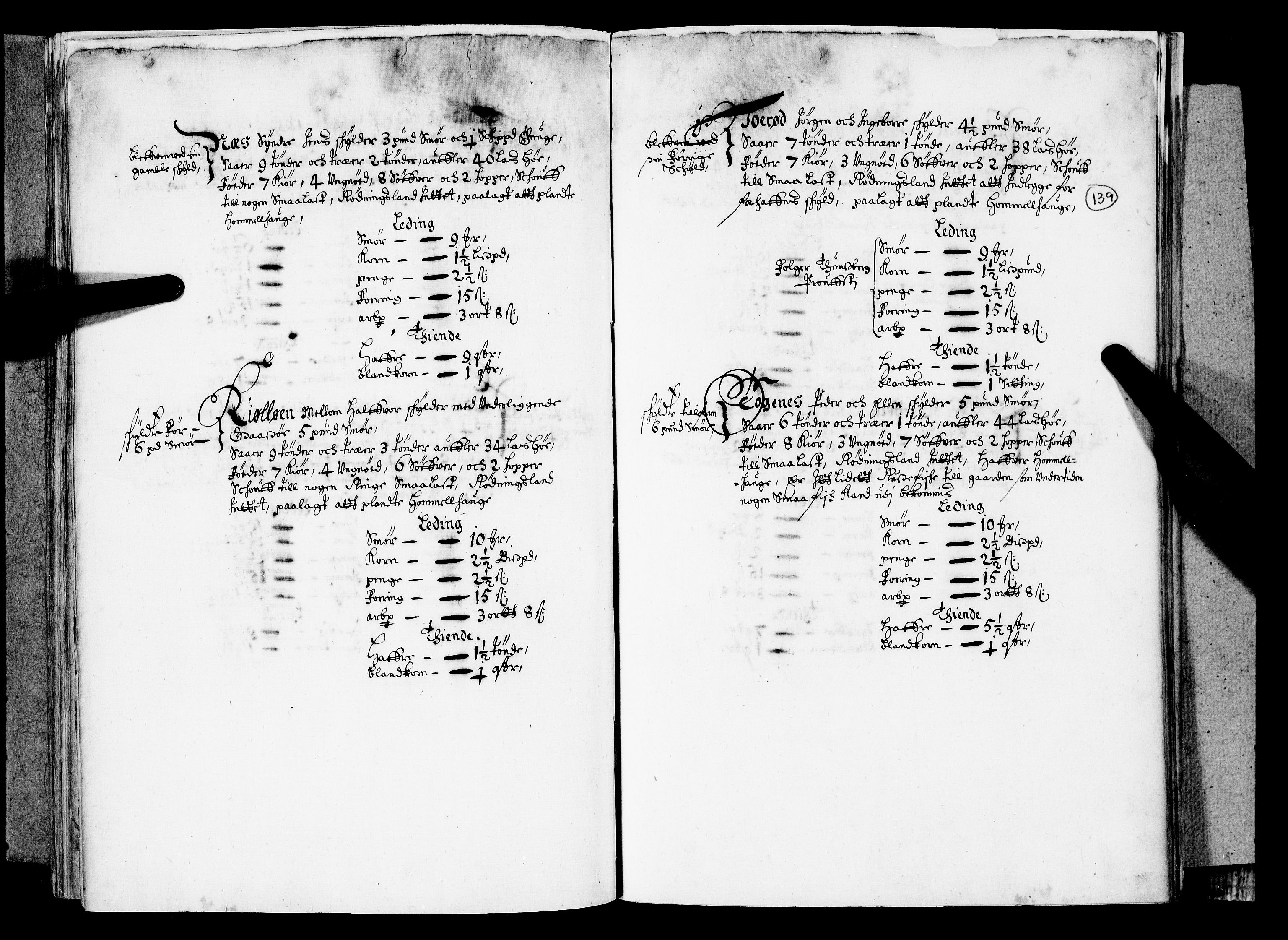 Rentekammeret inntil 1814, Realistisk ordnet avdeling, AV/RA-EA-4070/N/Nb/Nba/L0019: Tønsberg len, 1. del, 1668, p. 138b-139a