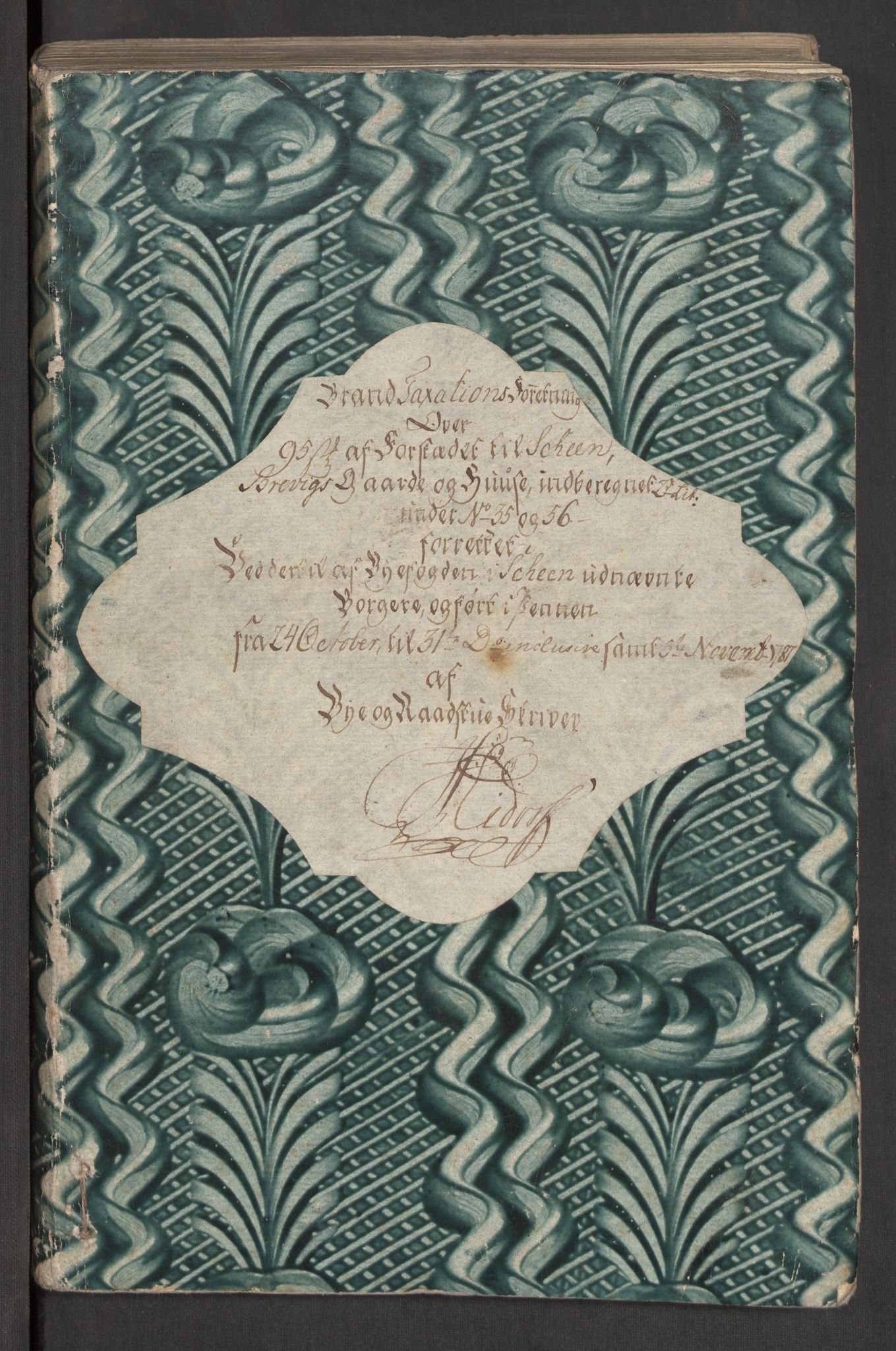 Kommersekollegiet, Brannforsikringskontoret 1767-1814, RA/EA-5458/F/Fa/L0011/0002: Brevik / Branntakstprotokoll, 1787