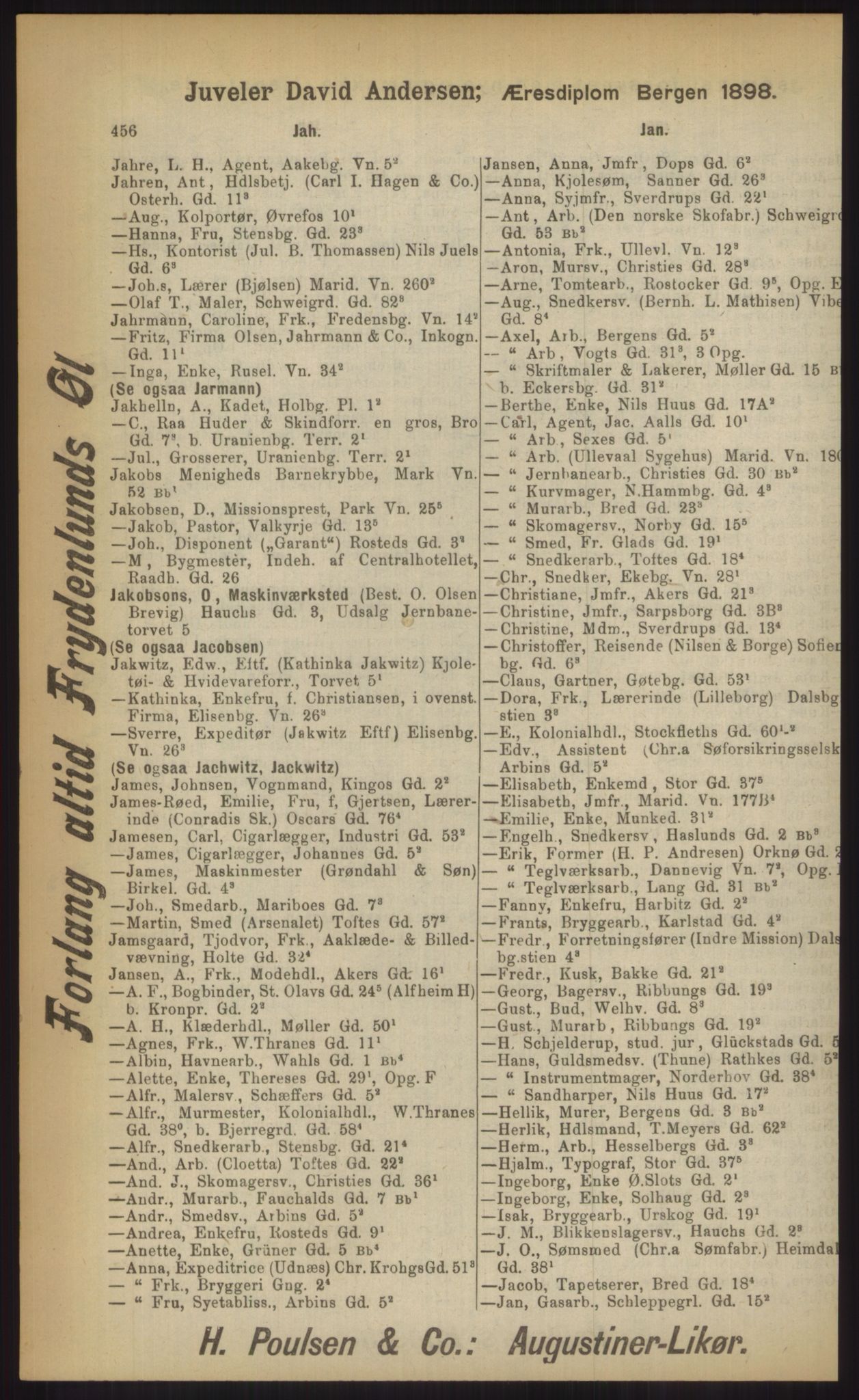 Kristiania/Oslo adressebok, PUBL/-, 1903, p. 456