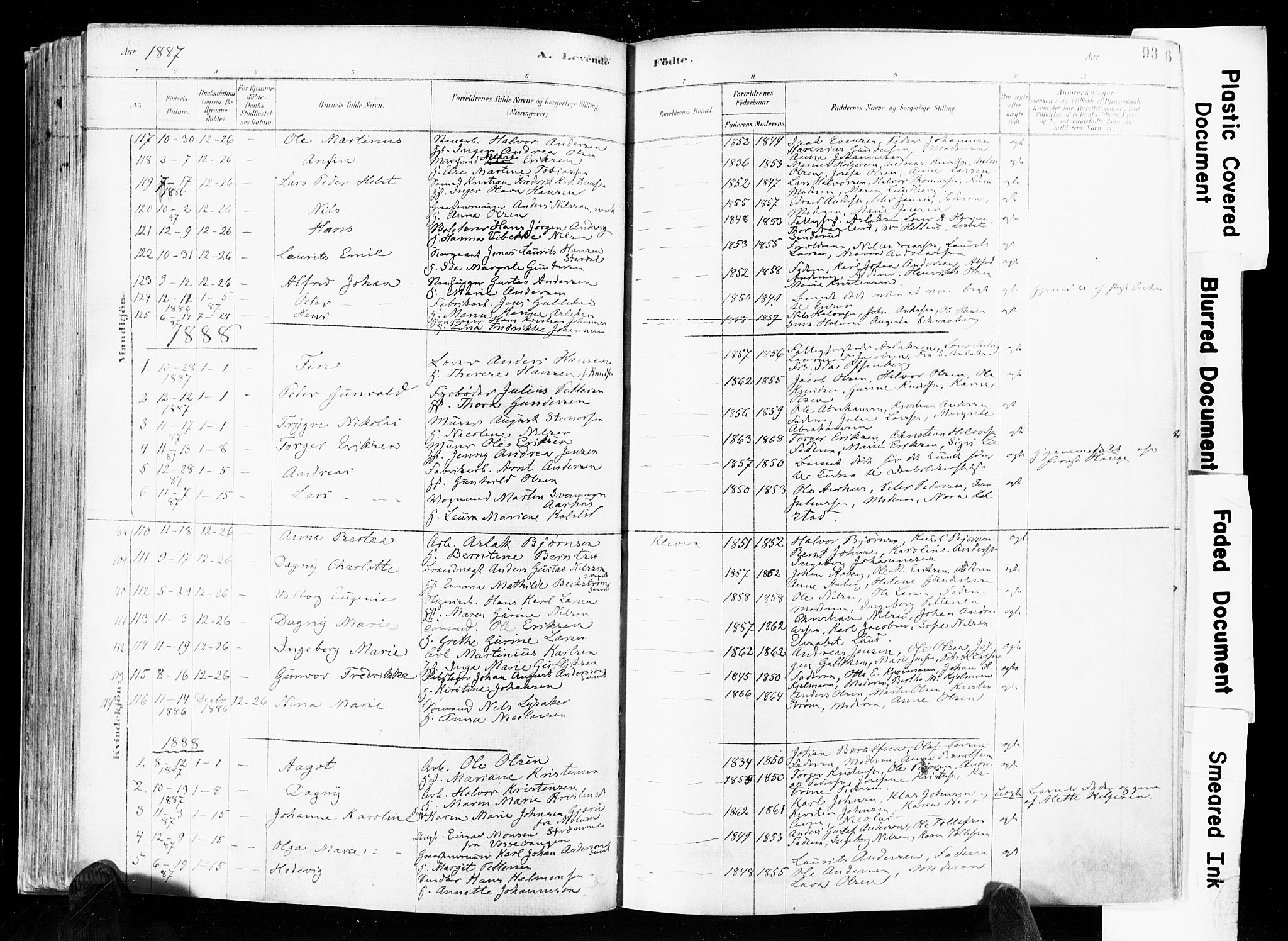 Skien kirkebøker, SAKO/A-302/F/Fa/L0009: Parish register (official) no. 9, 1878-1890, p. 93