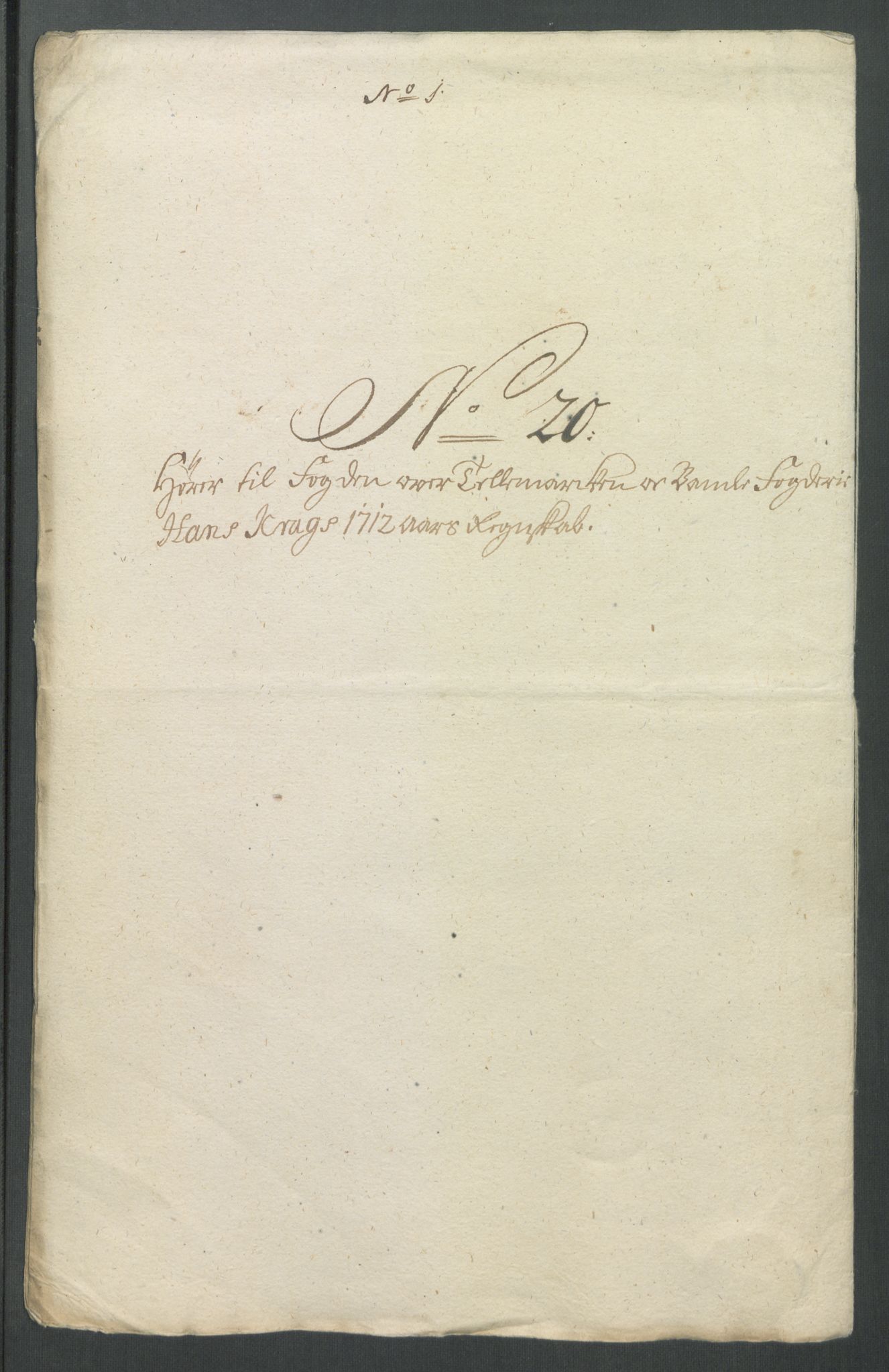 Rentekammeret inntil 1814, Reviderte regnskaper, Fogderegnskap, AV/RA-EA-4092/R36/L2123: Fogderegnskap Øvre og Nedre Telemark og Bamble, 1712, p. 251