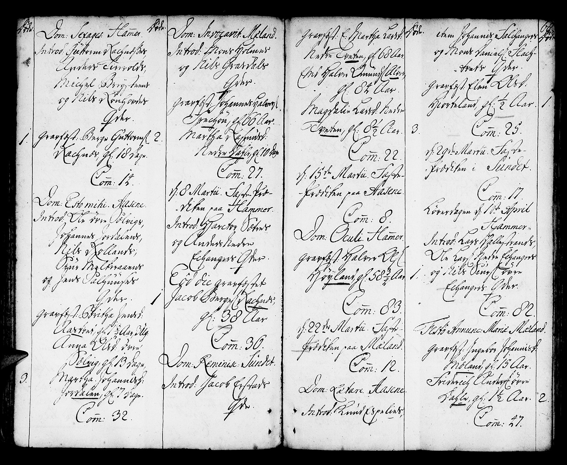 Hamre sokneprestembete, AV/SAB-A-75501/H/Ha/Haa/Haaa/L0007: Parish register (official) no. A 7, 1762-1777, p. 68