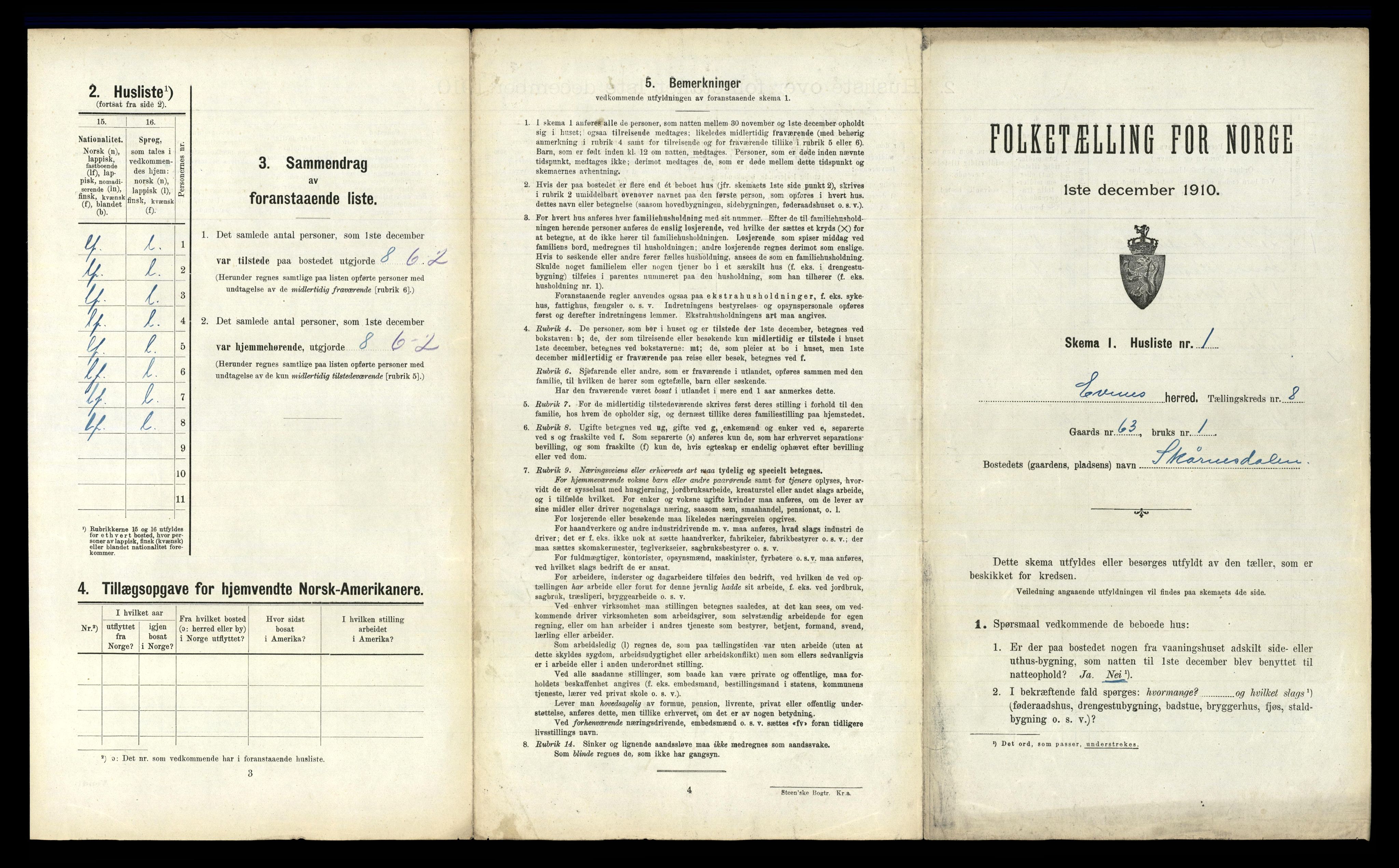 RA, 1910 census for Evenes, 1910, p. 1091