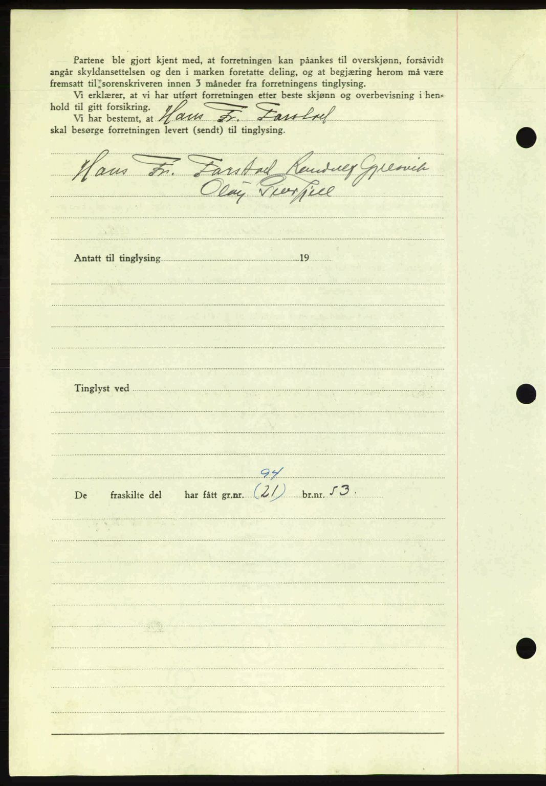 Romsdal sorenskriveri, AV/SAT-A-4149/1/2/2C: Mortgage book no. A14, 1943-1943, Diary no: : 784/1943