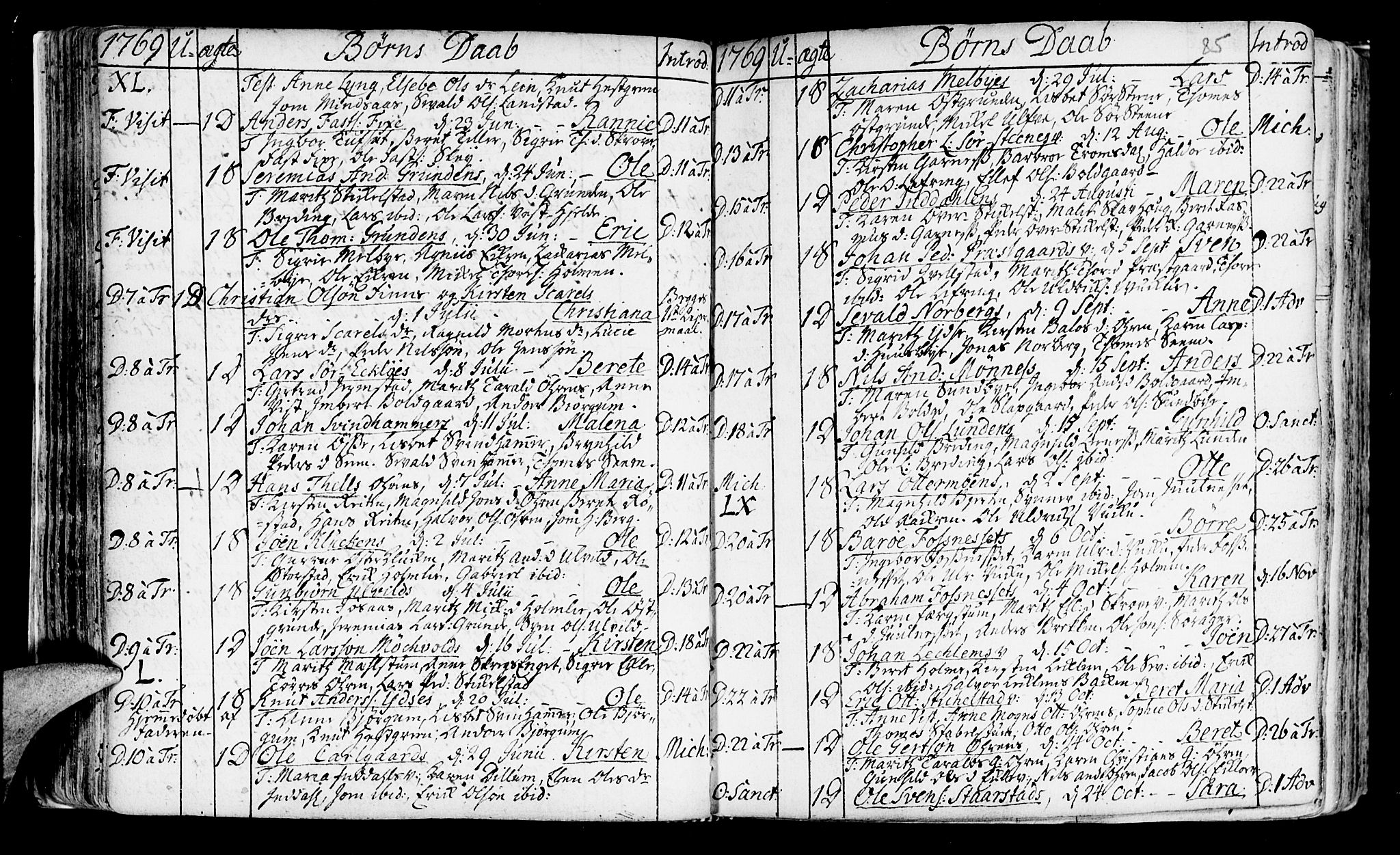 Ministerialprotokoller, klokkerbøker og fødselsregistre - Nord-Trøndelag, SAT/A-1458/723/L0231: Parish register (official) no. 723A02, 1748-1780, p. 85