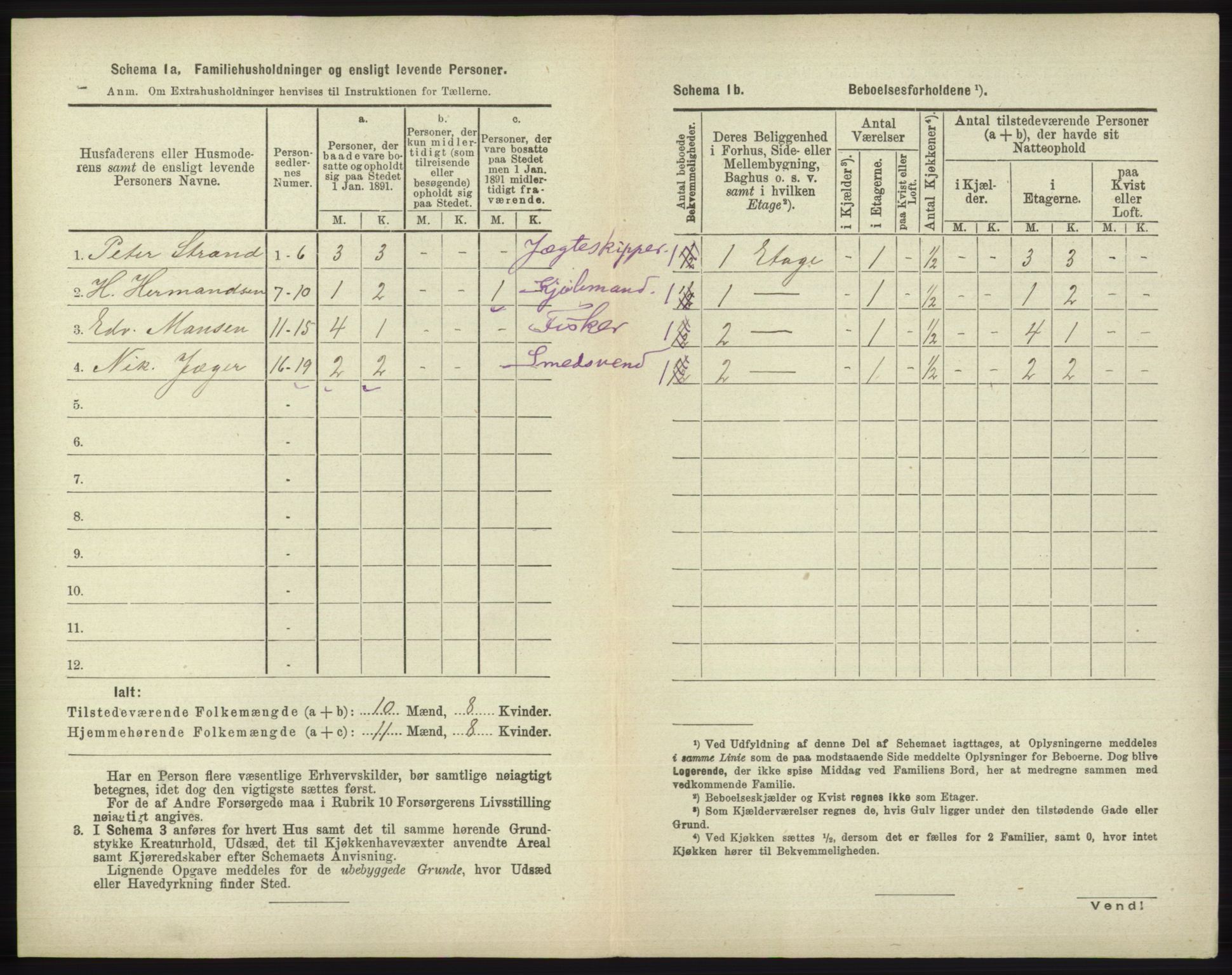 RA, 1891 census for 2001 Hammerfest, 1891, p. 894