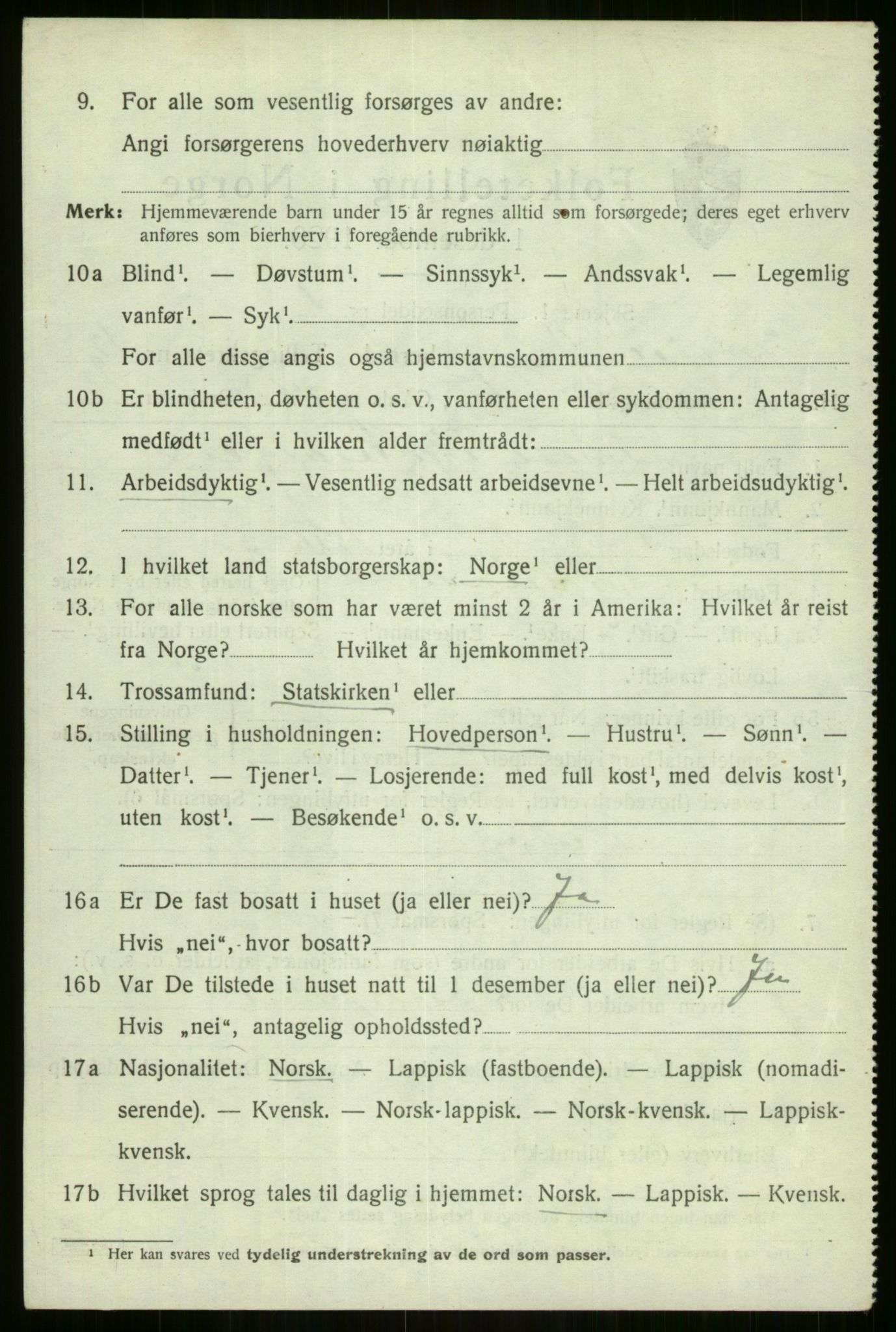 SATØ, 1920 census for Sørreisa, 1920, p. 5089