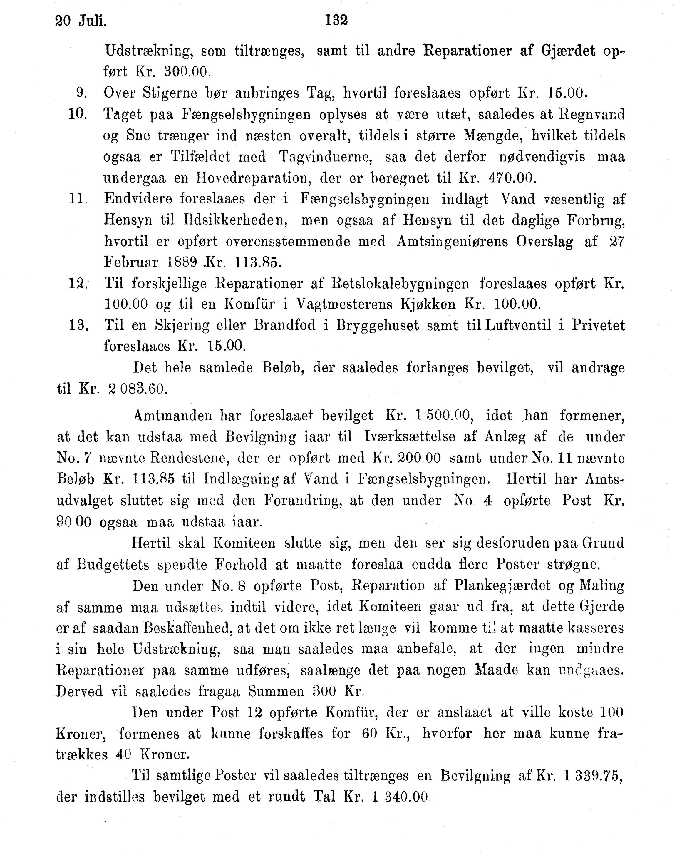 Nordland Fylkeskommune. Fylkestinget, AIN/NFK-17/176/A/Ac/L0016: Fylkestingsforhandlinger 1891-1893, 1891-1893