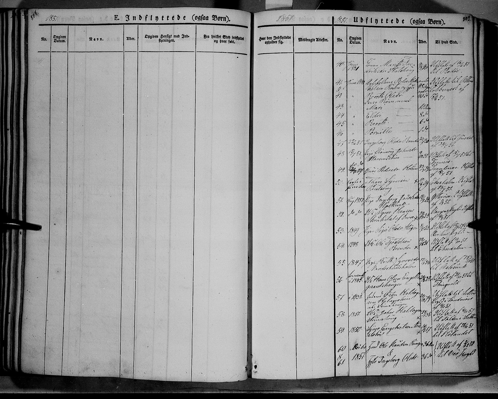 Lesja prestekontor, SAH/PREST-068/H/Ha/Haa/L0006: Parish register (official) no. 6B, 1843-1854, p. 808-809