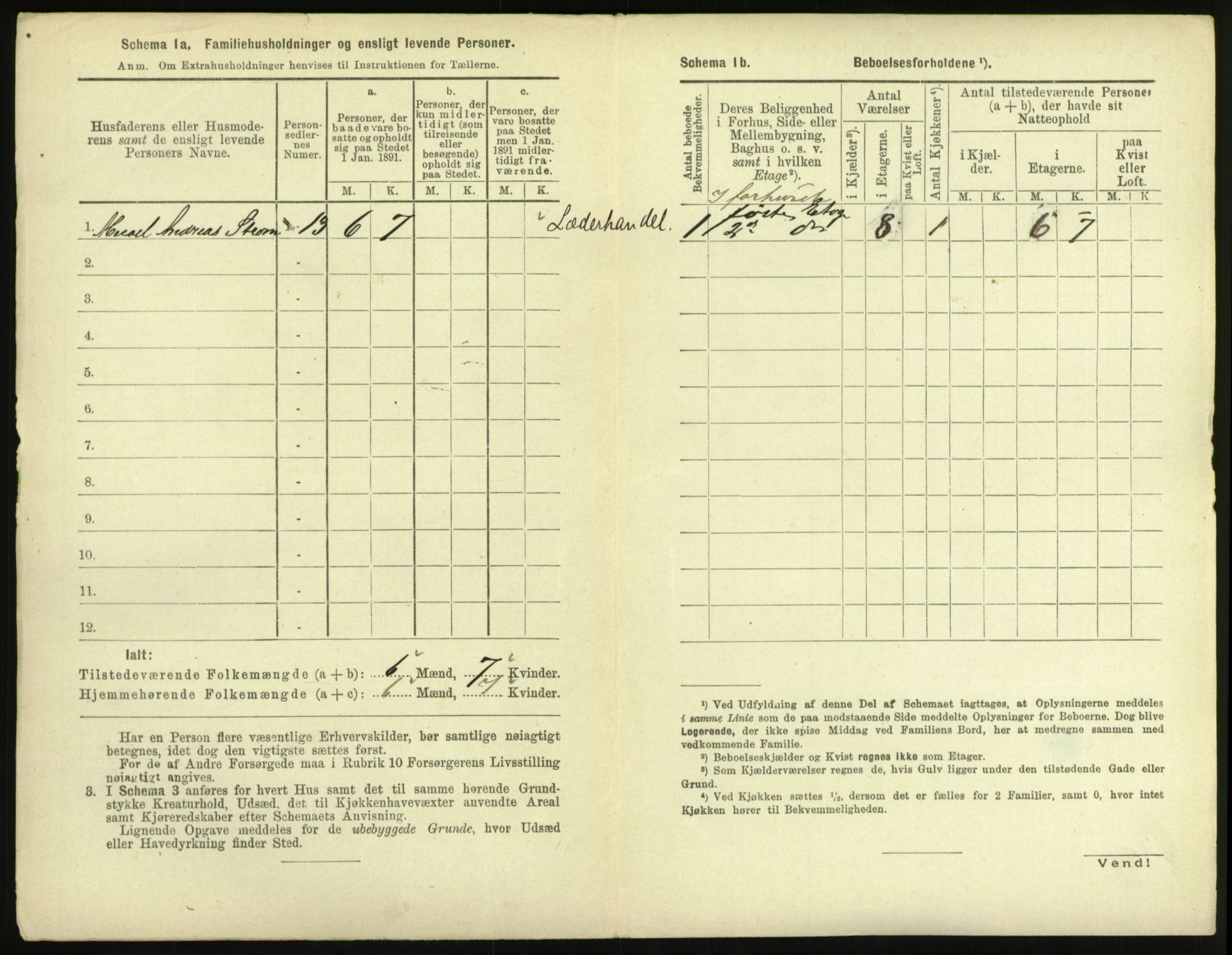 RA, 1891 census for 1601 Trondheim, 1891, p. 511