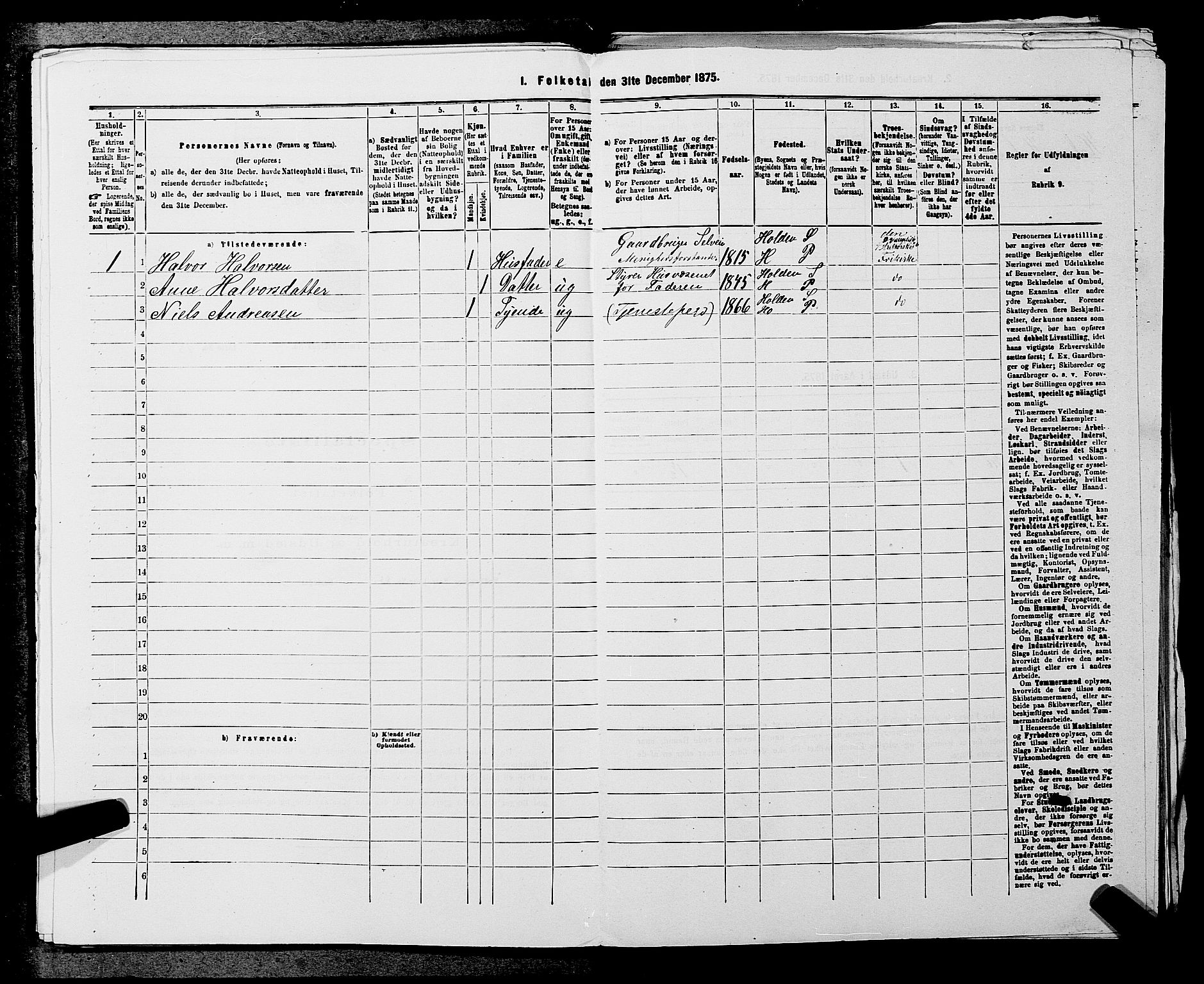 SAKO, 1875 census for 0819P Holla, 1875, p. 642