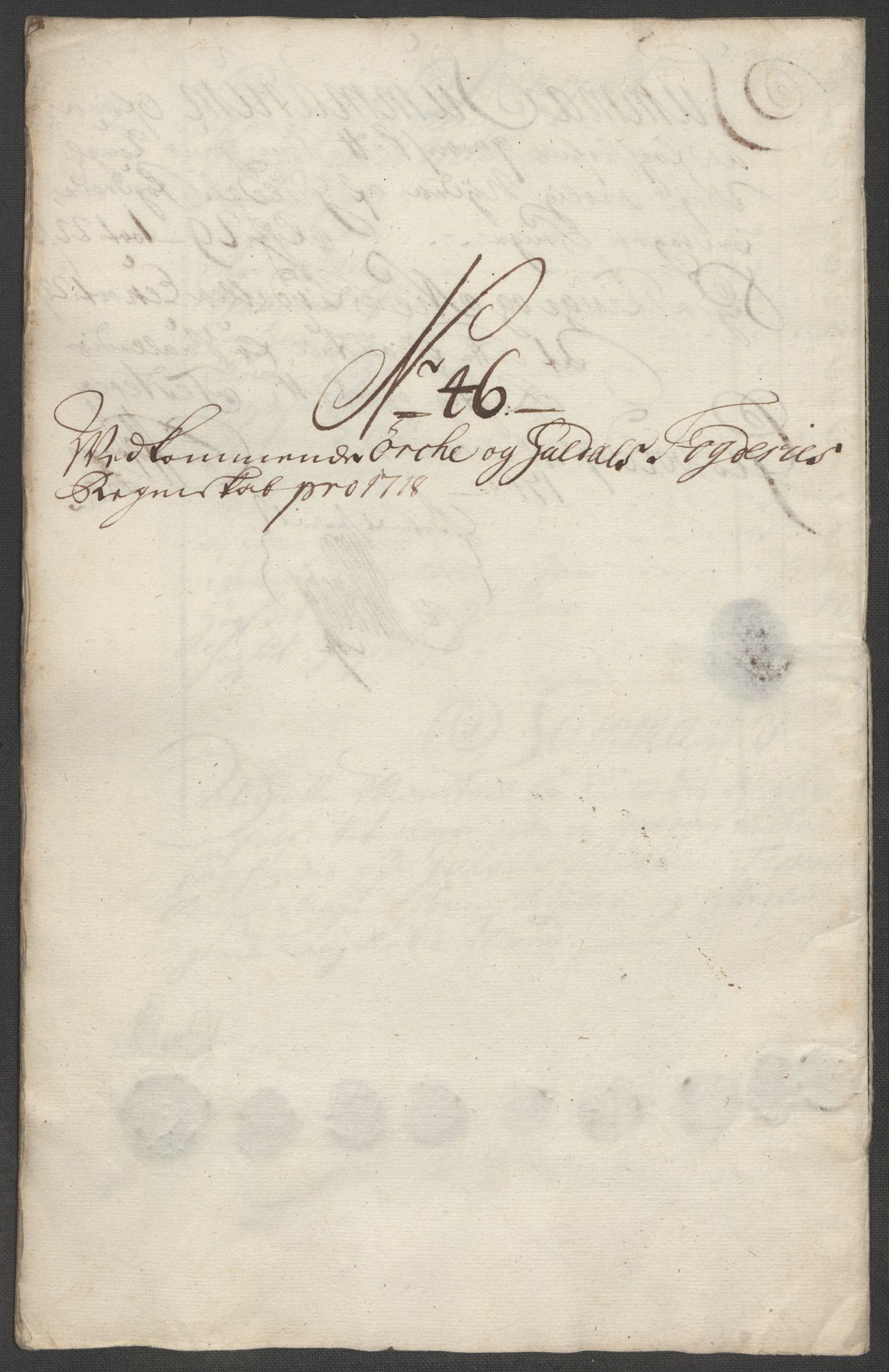 Rentekammeret inntil 1814, Reviderte regnskaper, Fogderegnskap, AV/RA-EA-4092/R60/L3972: Fogderegnskap Orkdal og Gauldal, 1718, p. 32