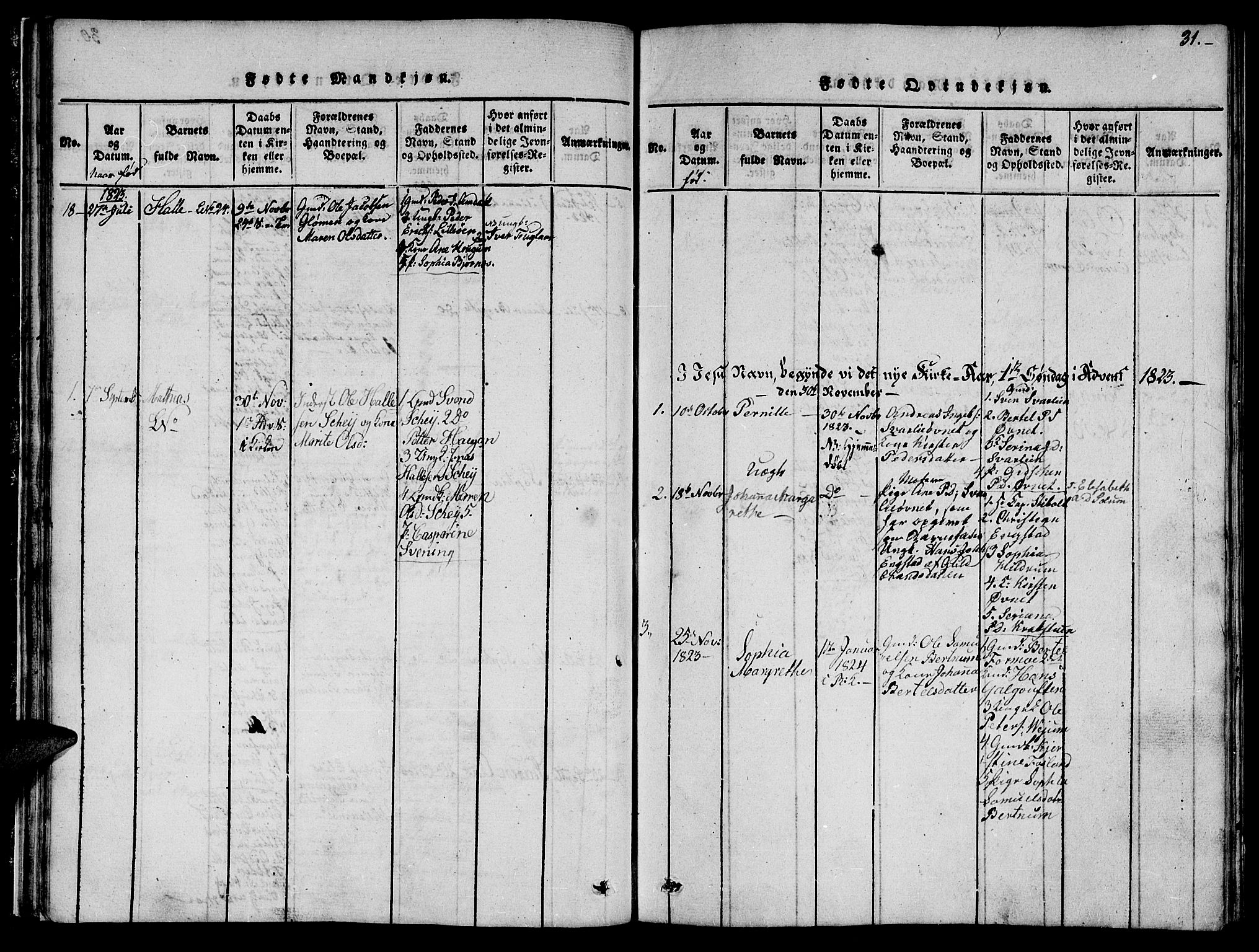 Ministerialprotokoller, klokkerbøker og fødselsregistre - Nord-Trøndelag, SAT/A-1458/764/L0559: Parish register (copy) no. 764C01, 1816-1824, p. 31