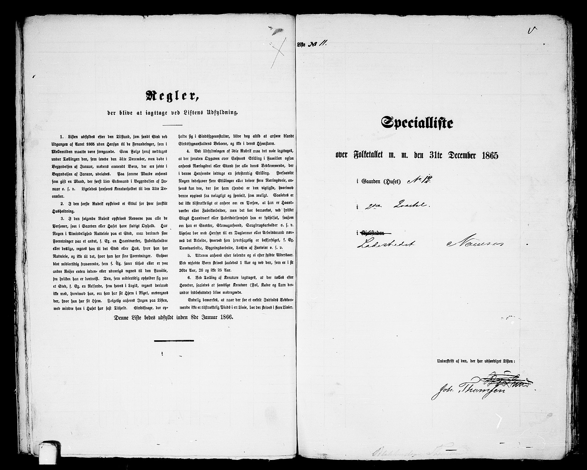 RA, 1865 census for Namsos/Namsos, 1865, p. 26