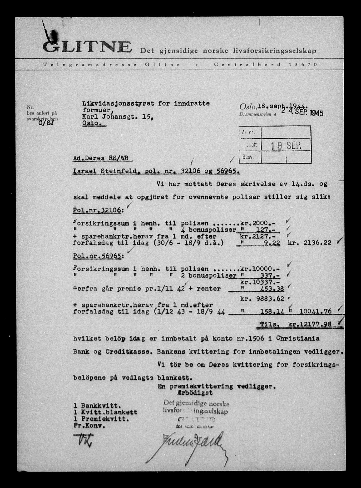 Justisdepartementet, Tilbakeføringskontoret for inndratte formuer, AV/RA-S-1564/H/Hc/Hcb/L0916: --, 1945-1947, p. 734