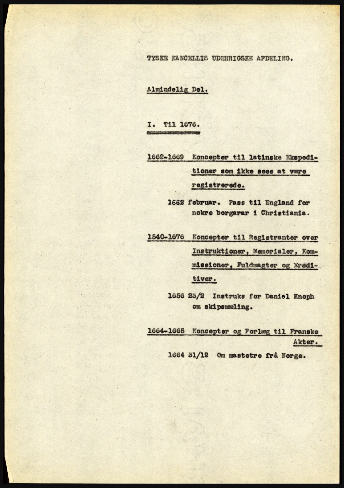 Riksarkivet, Seksjon for eldre arkiv og spesialsamlinger, AV/RA-EA-6797/H/Ha, 1953, p. 1