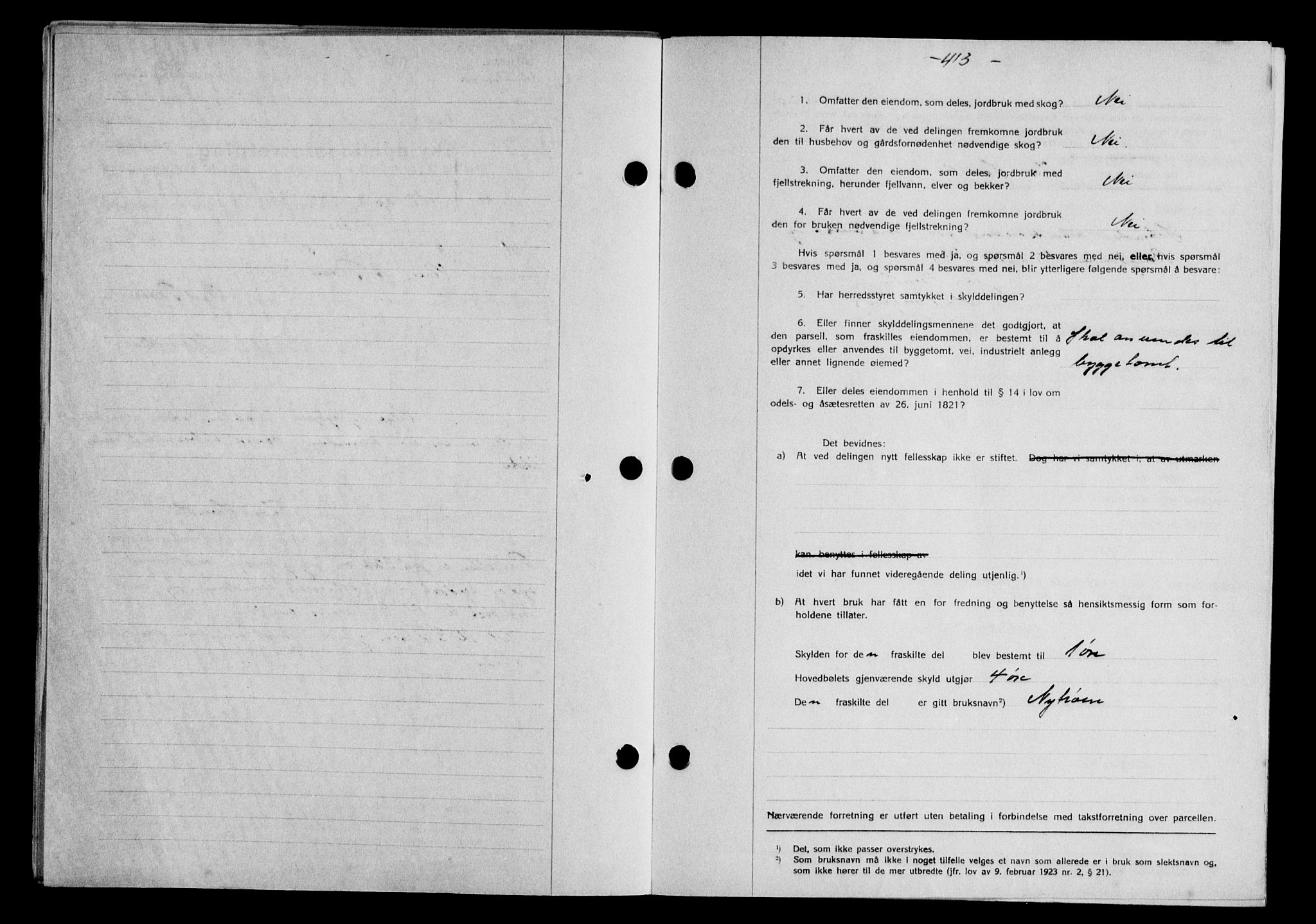 Gauldal sorenskriveri, SAT/A-0014/1/2/2C/L0048: Mortgage book no. 51-52, 1937-1938, p. 413, Diary no: : 326/1938