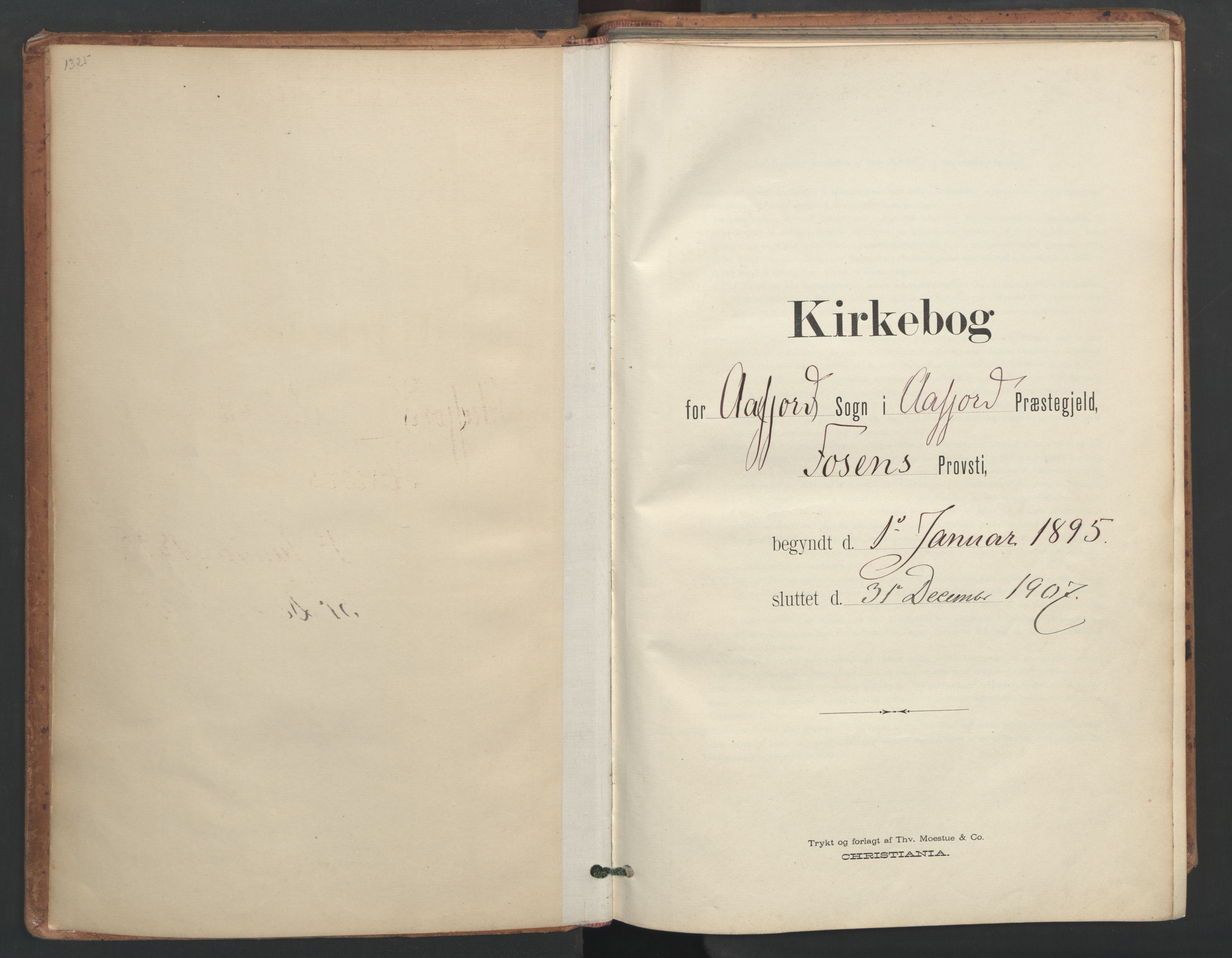 Ministerialprotokoller, klokkerbøker og fødselsregistre - Sør-Trøndelag, SAT/A-1456/655/L0681: Parish register (official) no. 655A10, 1895-1907