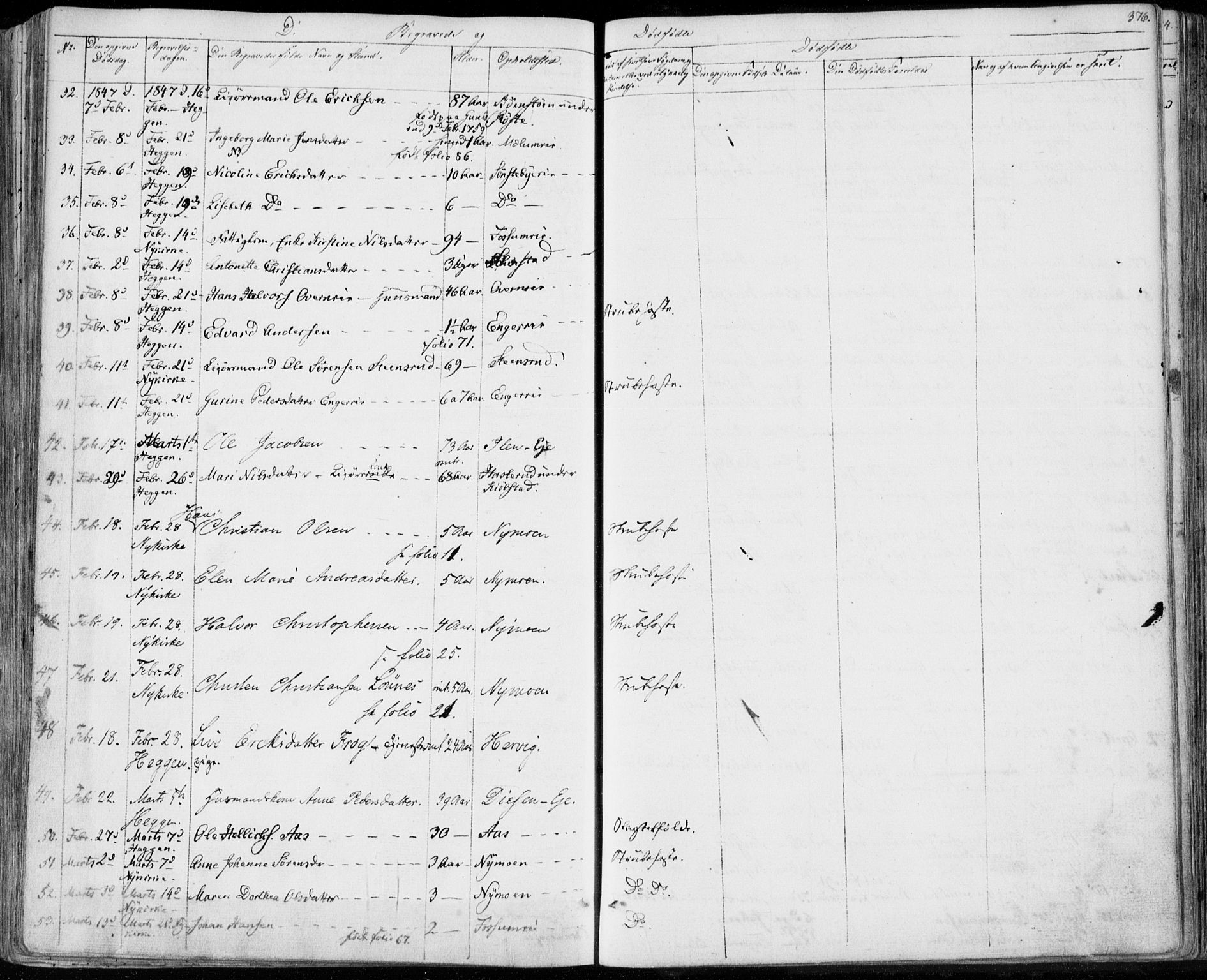 Modum kirkebøker, SAKO/A-234/F/Fa/L0007: Parish register (official) no. 7, 1841-1850, p. 376
