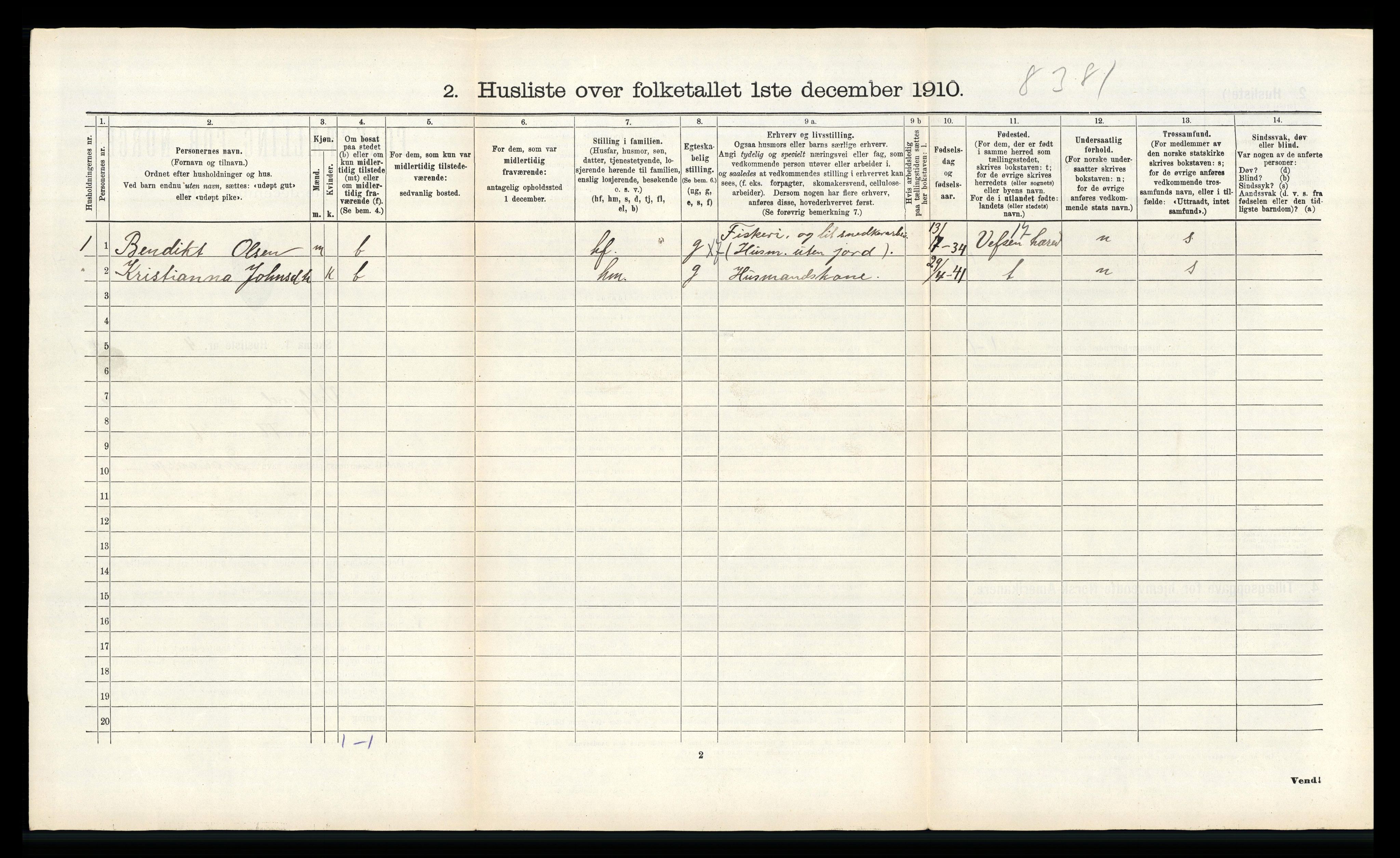 RA, 1910 census for Velfjord, 1910, p. 482