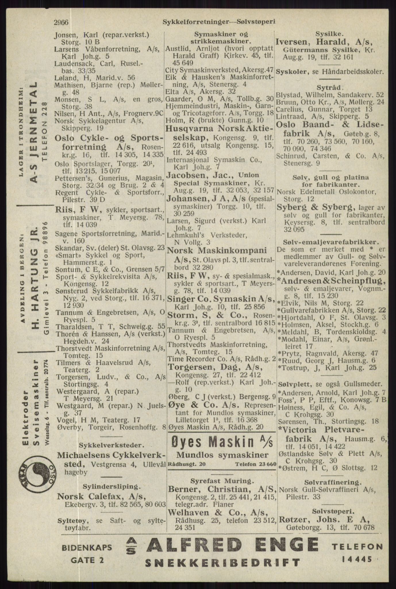Kristiania/Oslo adressebok, PUBL/-, 1941, p. 2966